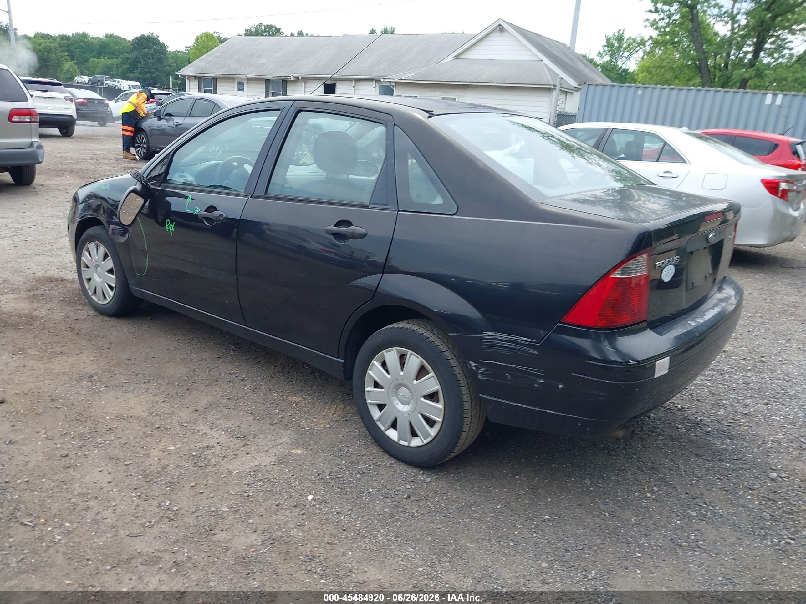 2005 Ford Focus Zx4 Черный vin: 1FAFP34NX5W316836
