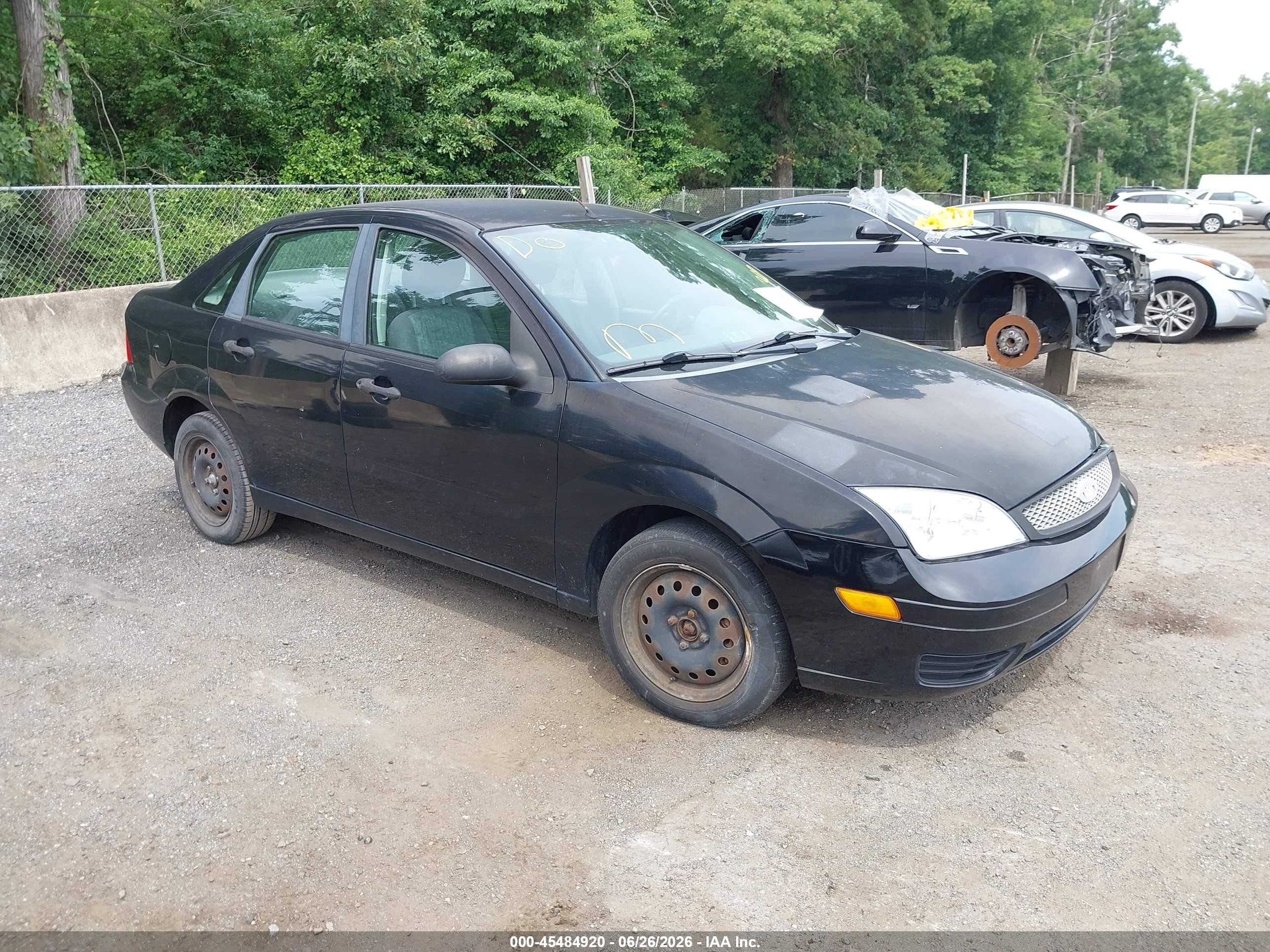 2005 Ford Focus Zx4 Черный vin: 1FAFP34NX5W316836
