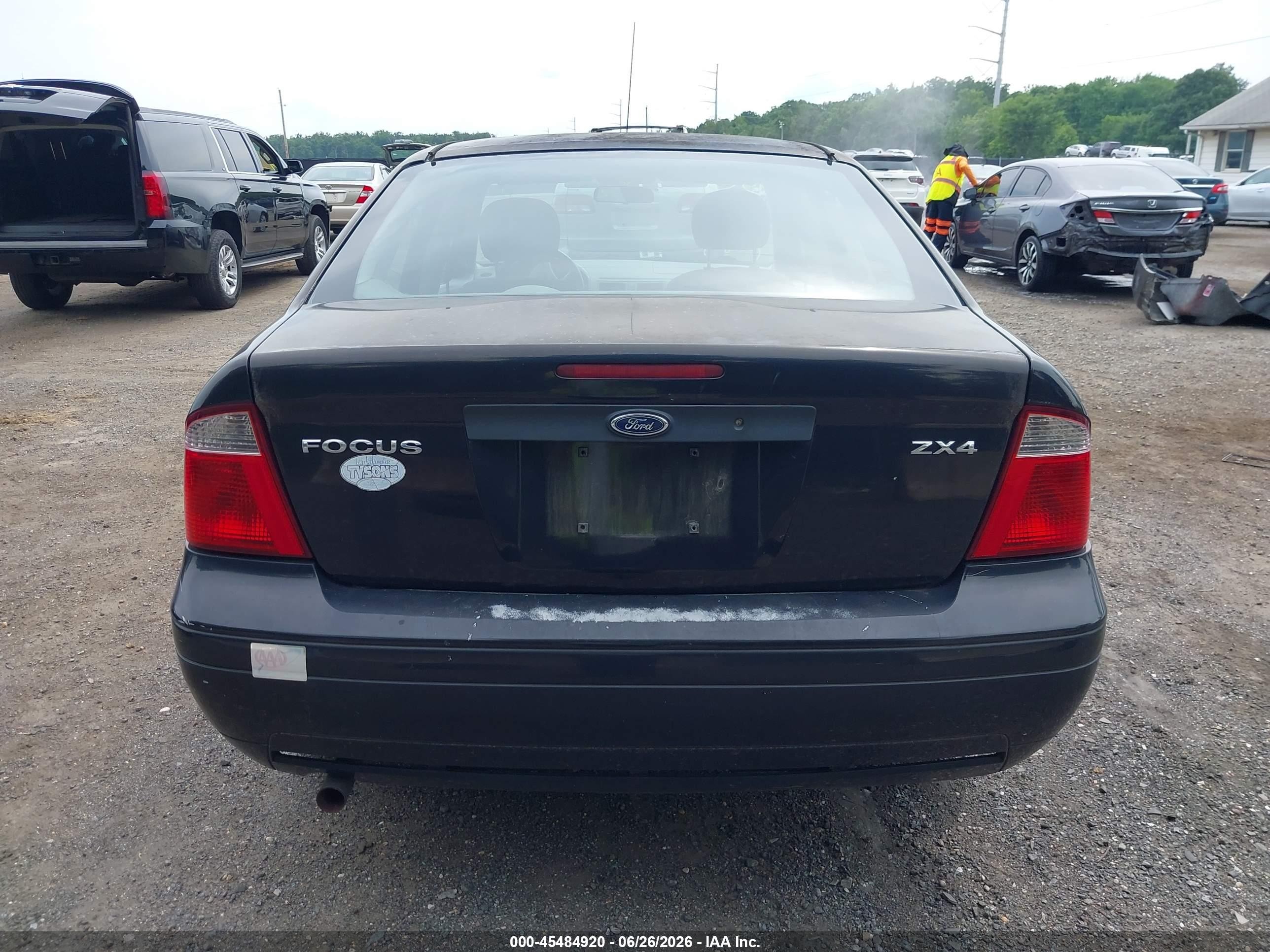 2005 Ford Focus Zx4 Черный vin: 1FAFP34NX5W316836