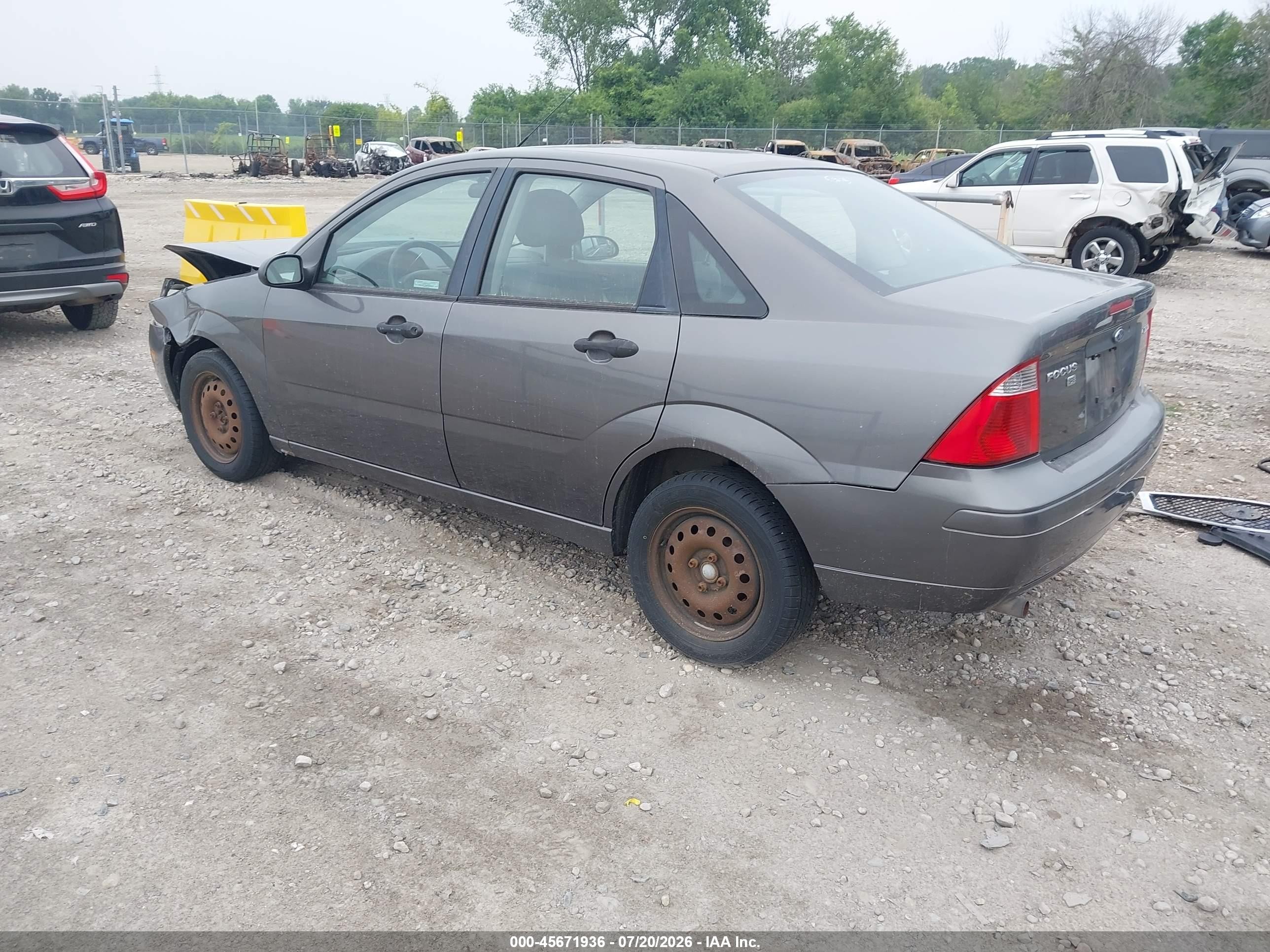 2006 Ford Focus Zx4 Gray vin: 1FAFP34NX6W127072
