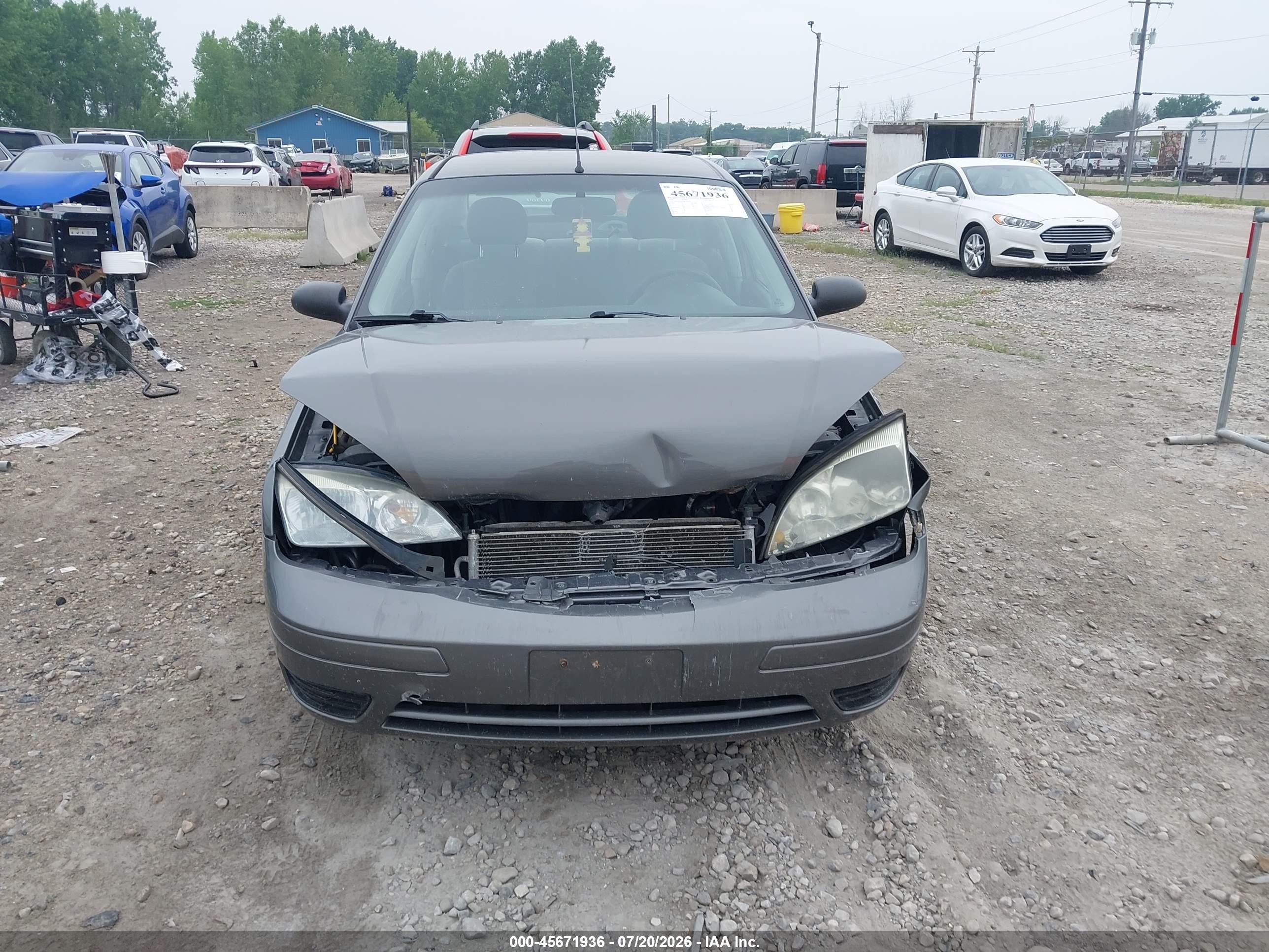2006 Ford Focus Zx4 Gray vin: 1FAFP34NX6W127072