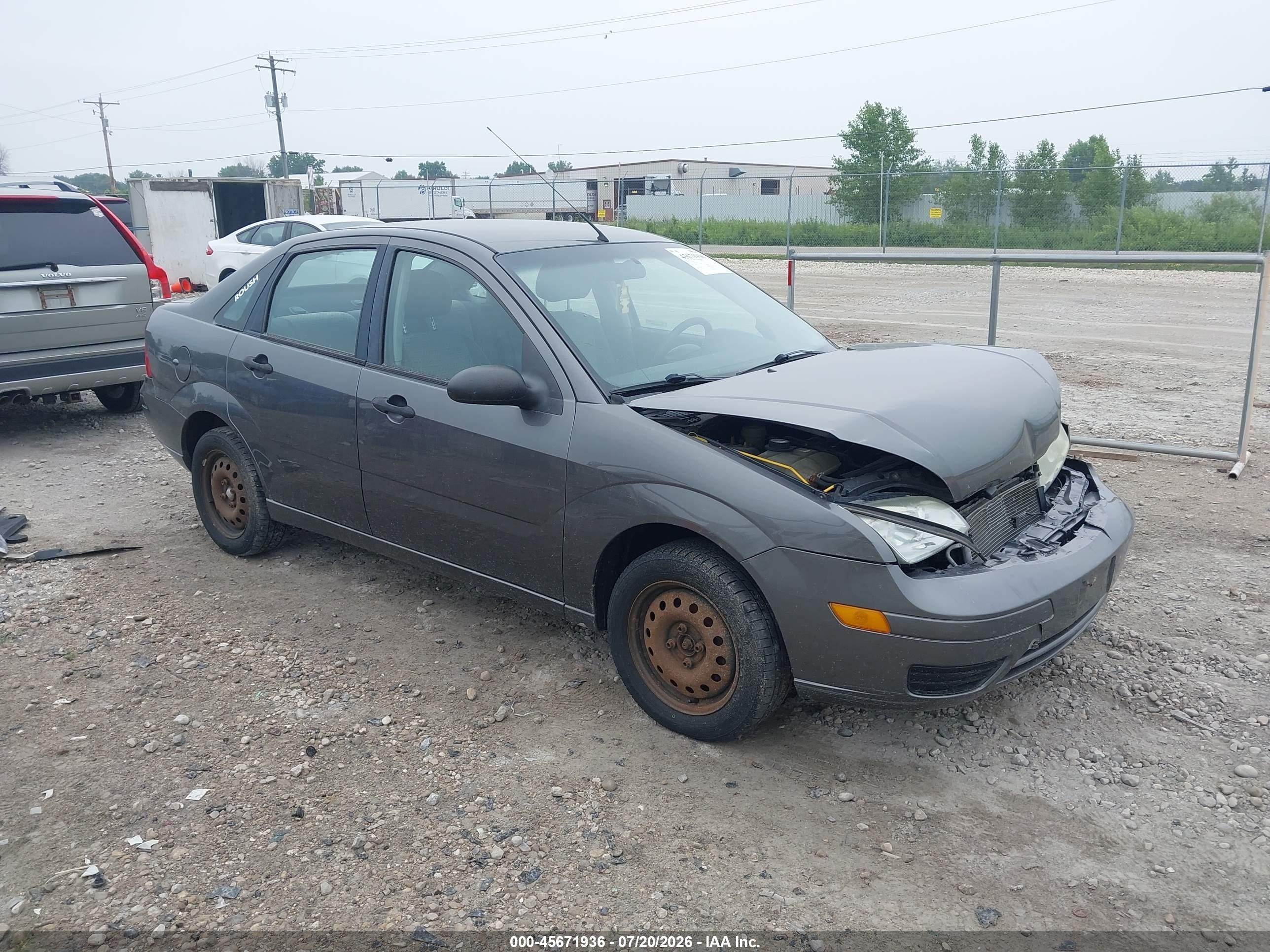 2006 Ford Focus Zx4 Gray vin: 1FAFP34NX6W127072