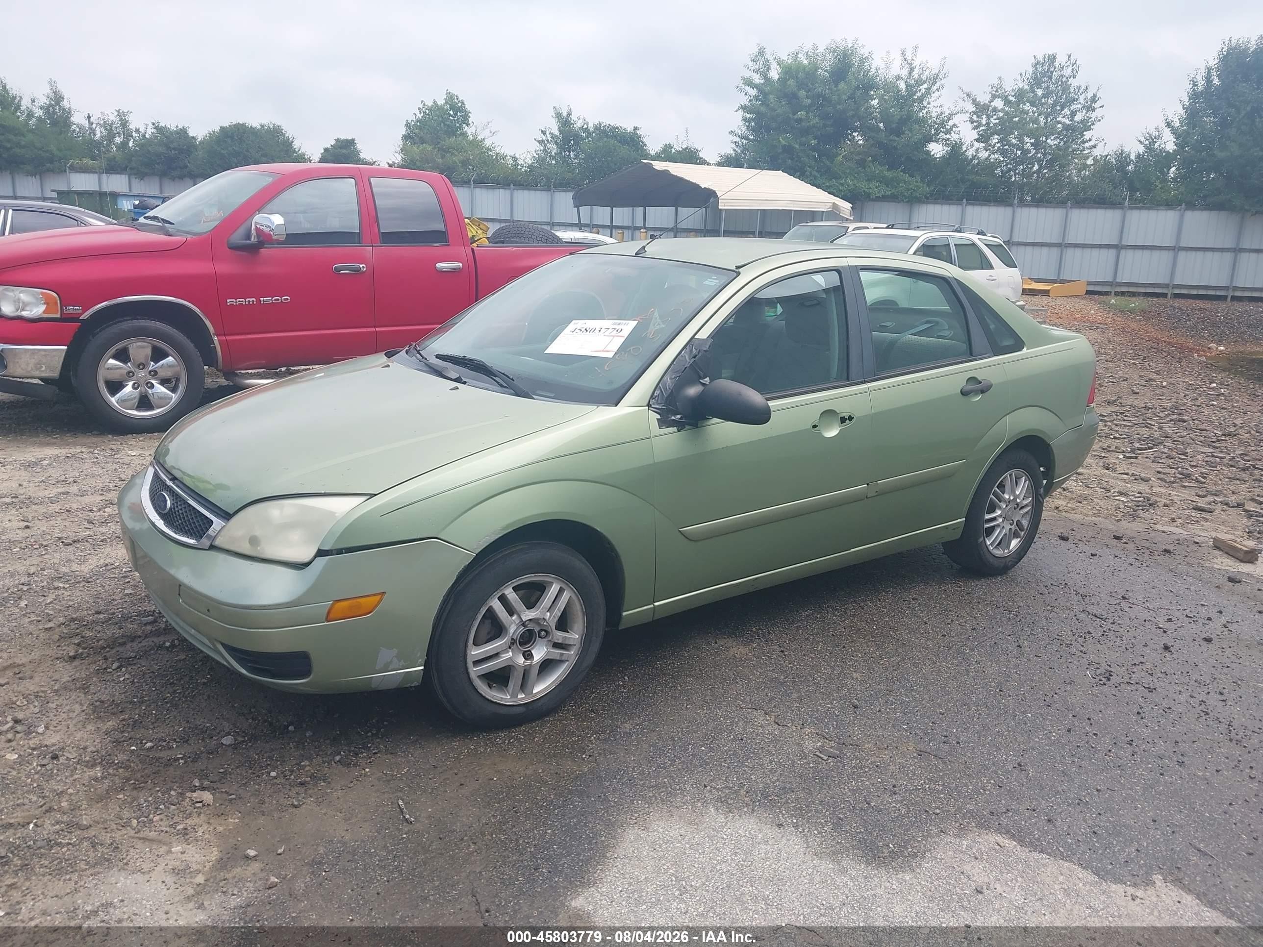 2007 Ford Focus S/se/ses Green vin: 1FAFP34NX7W132130