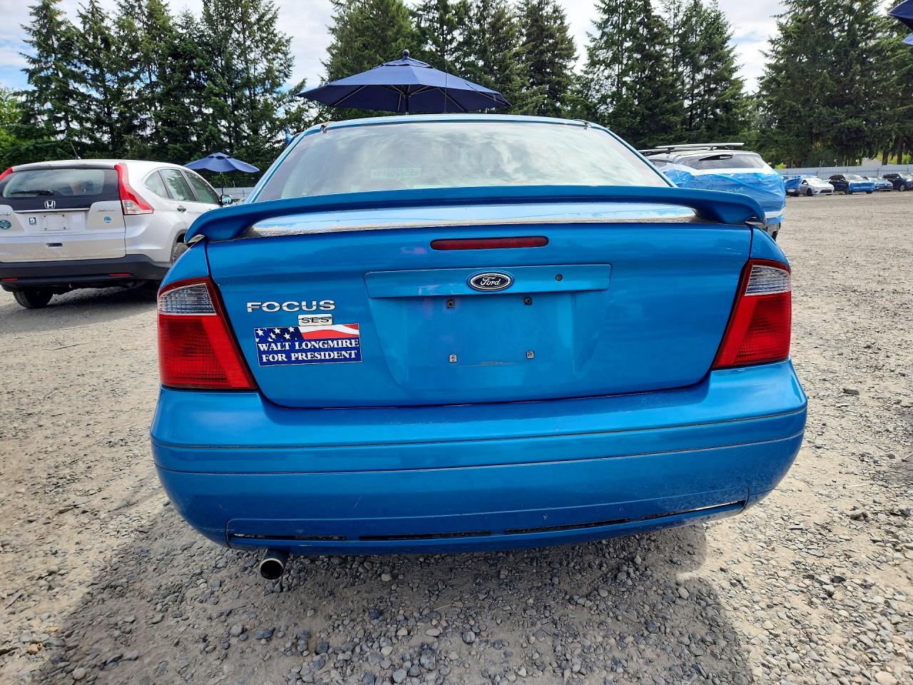 2007 Ford Focus Zx4 Blue vin: 1FAFP34NX7W235645