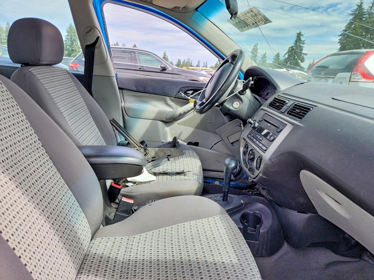 2007 Ford Focus Zx4 Blue vin: 1FAFP34NX7W235645