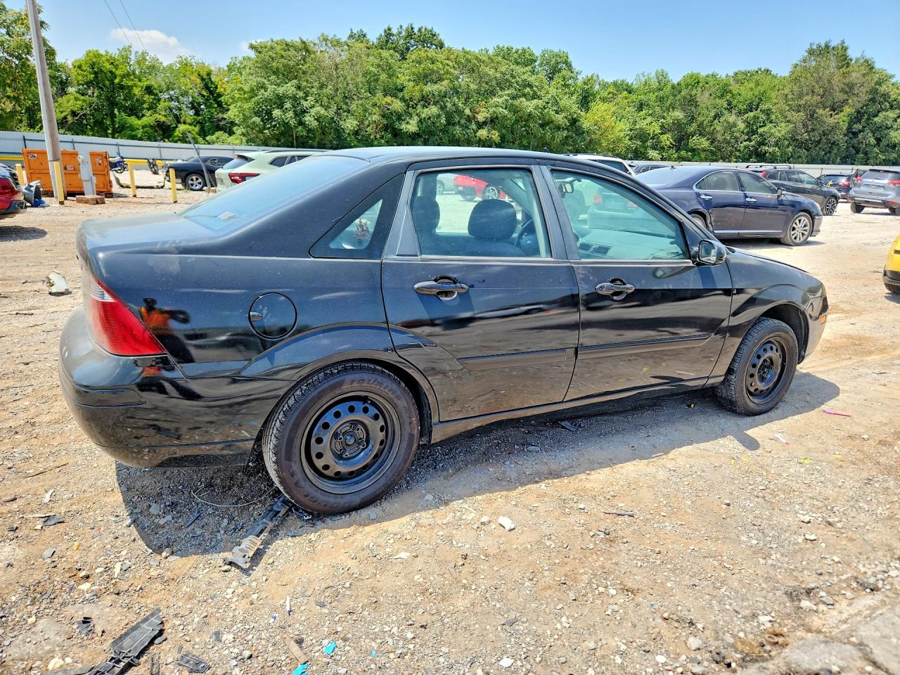 2007 Ford Focus Zx4 Black vin: 1FAFP34NX7W257175