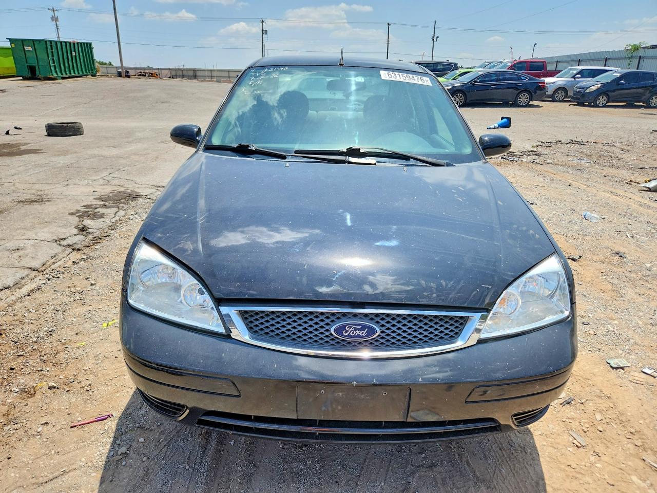 2007 Ford Focus Zx4 Black vin: 1FAFP34NX7W257175