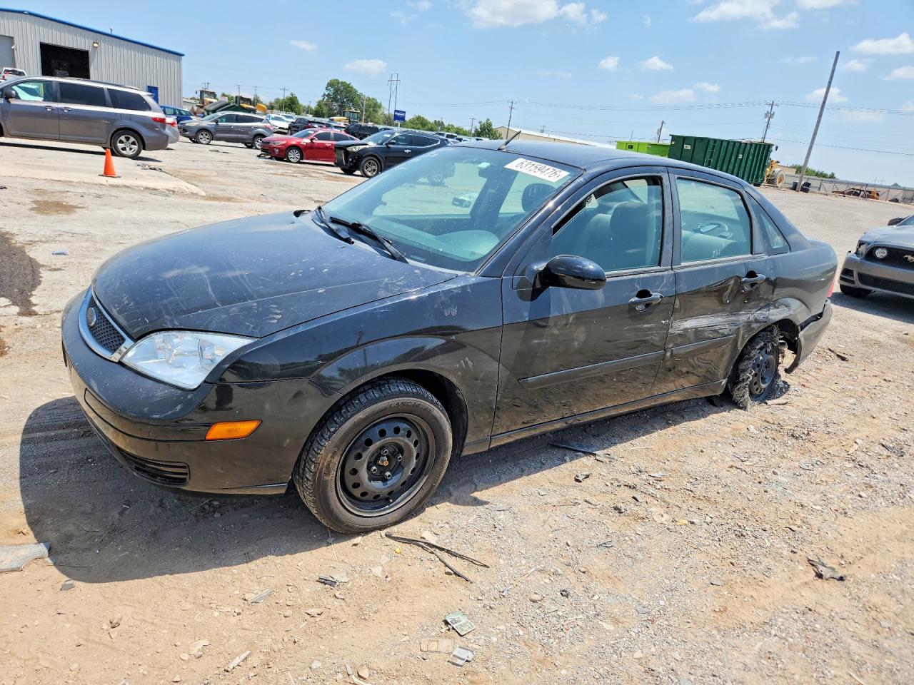 2007 Ford Focus Zx4 Black vin: 1FAFP34NX7W257175