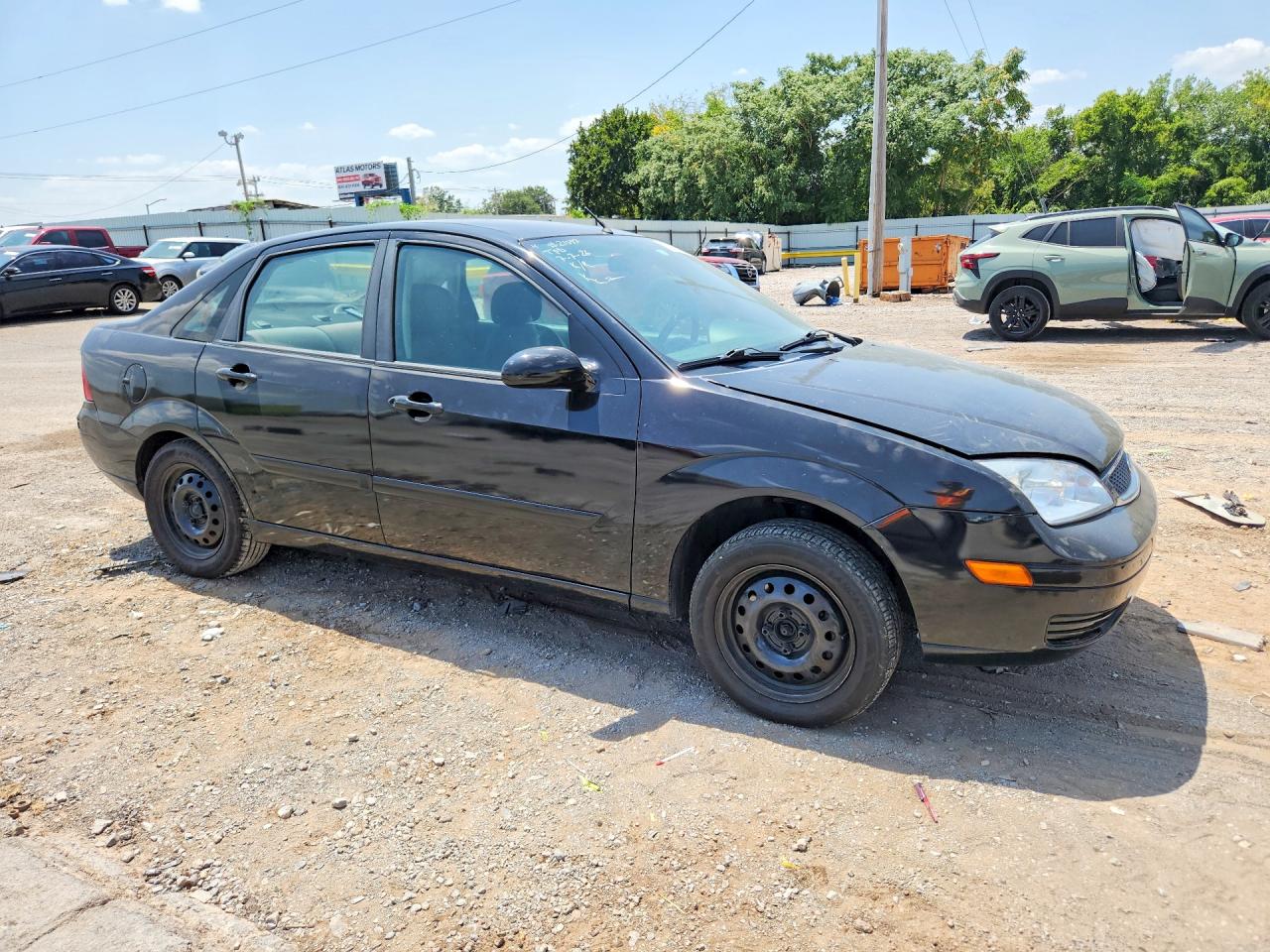 2007 Ford Focus Zx4 Black vin: 1FAFP34NX7W257175