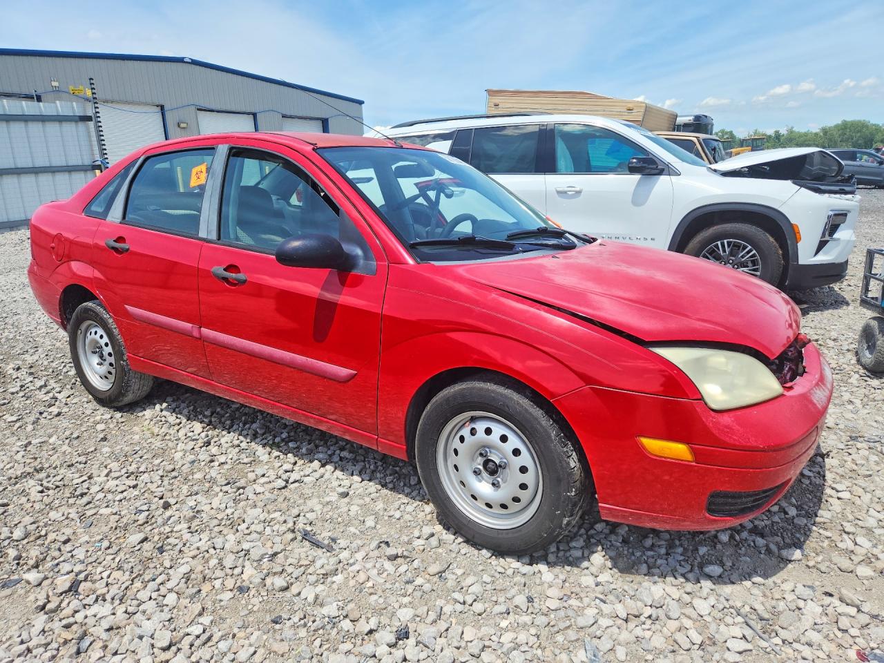 2007 Ford Focus Red vin: 1FAFP34NX7W299037