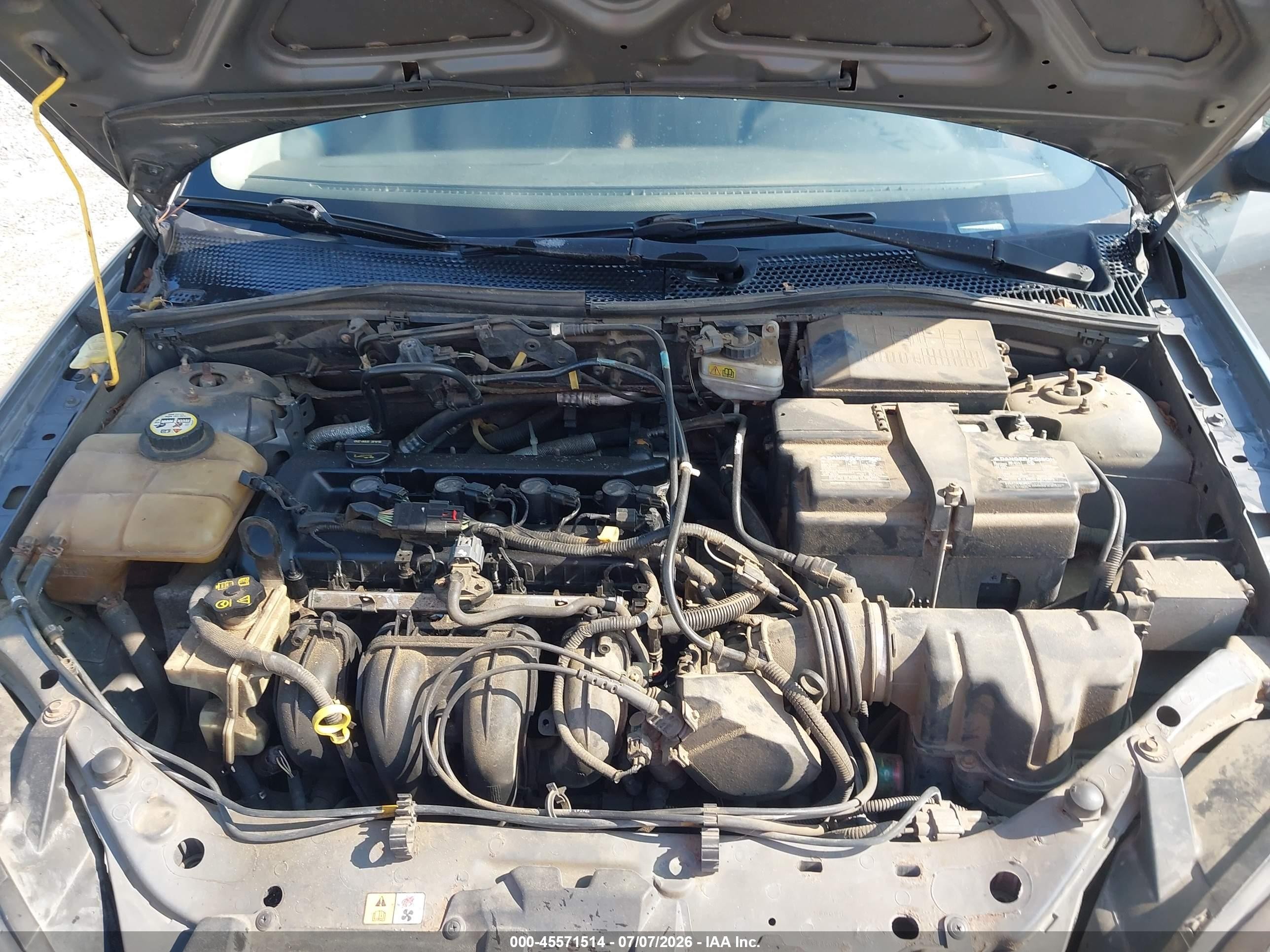 2007 Ford Focus S/se/ses Gray vin: 1FAFP34NX7W313485