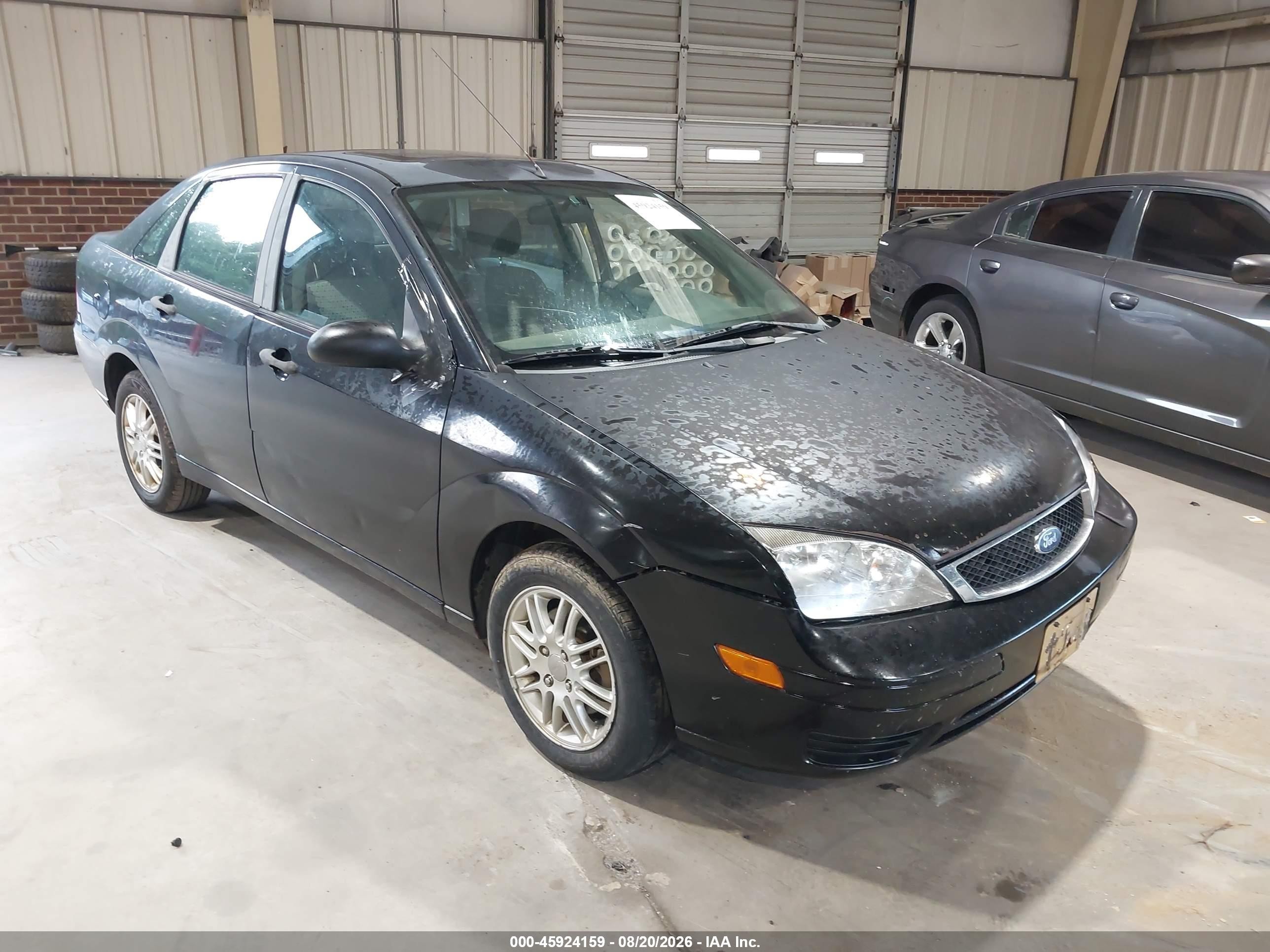 2007 Ford Focus S/se/ses Black vin: 1FAFP34NX7W356997