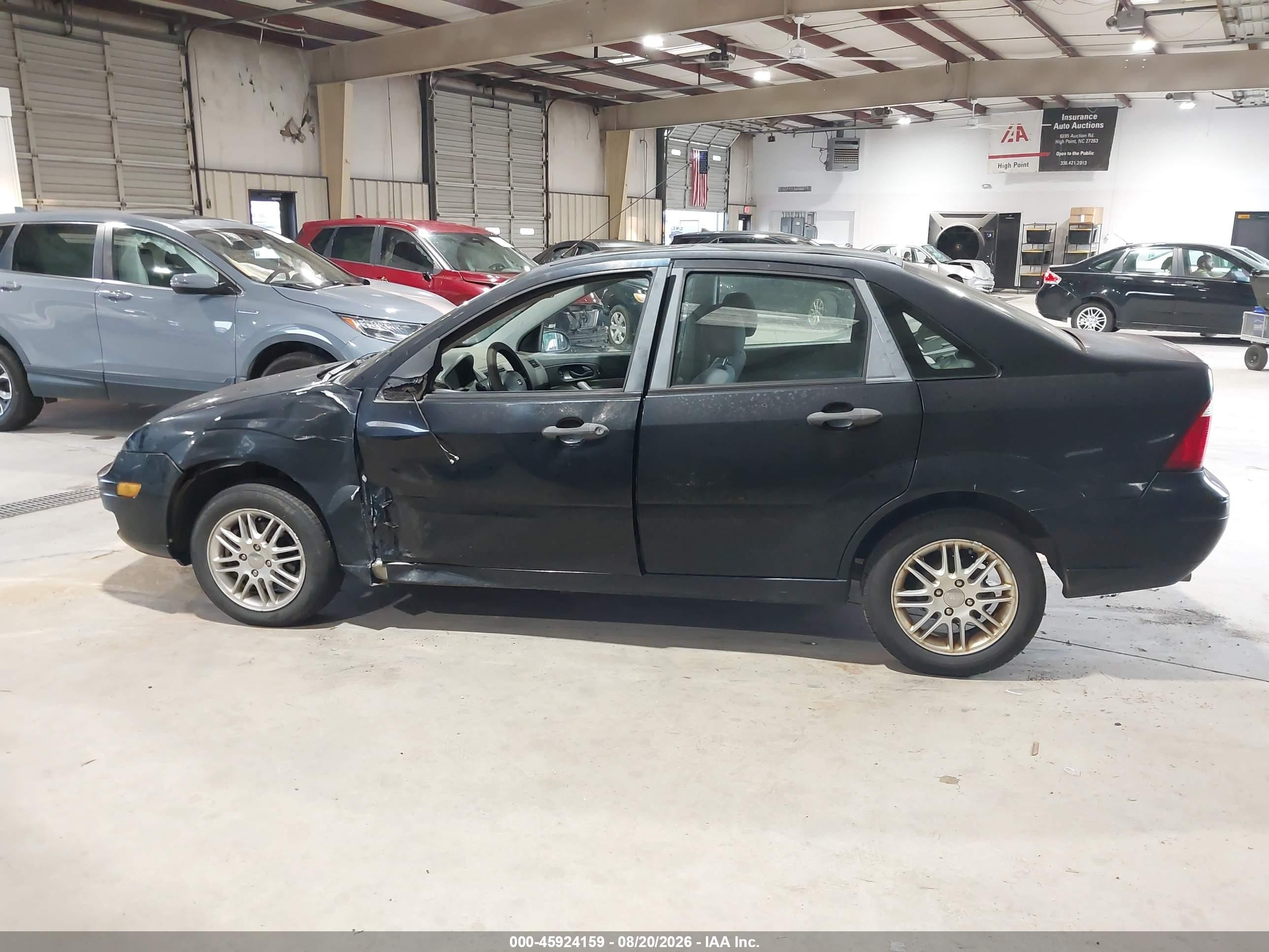 2007 Ford Focus S/se/ses Black vin: 1FAFP34NX7W356997