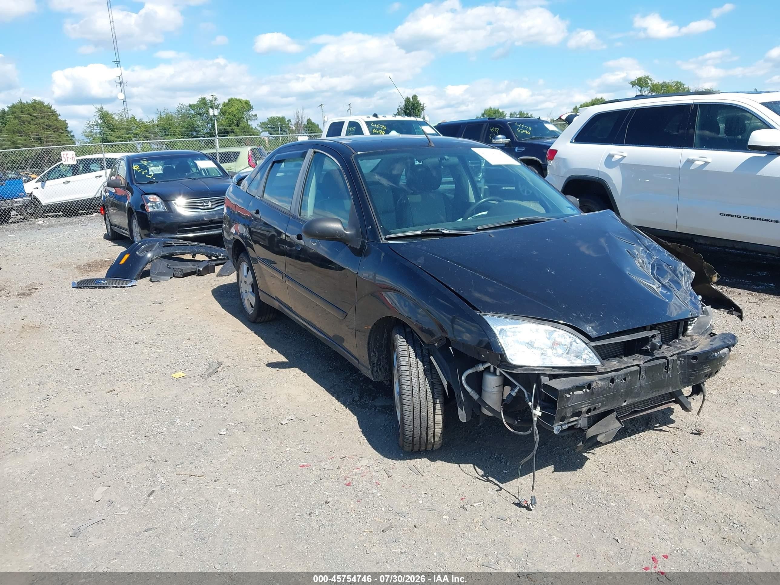 2007 Ford Focus S/se/ses Black vin: 1FAFP34NX7W363481