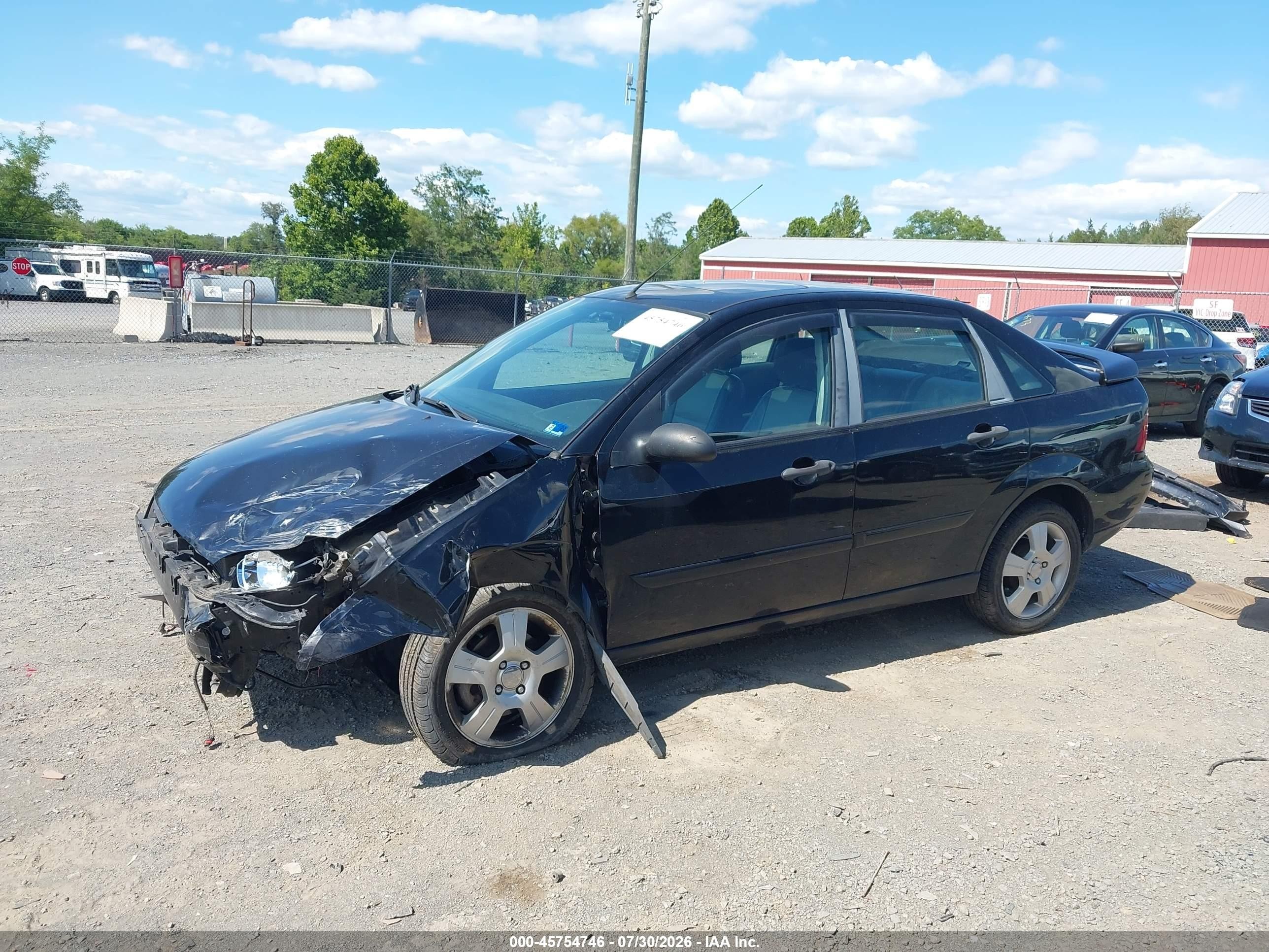 2007 Ford Focus S/se/ses Черный vin: 1FAFP34NX7W363481