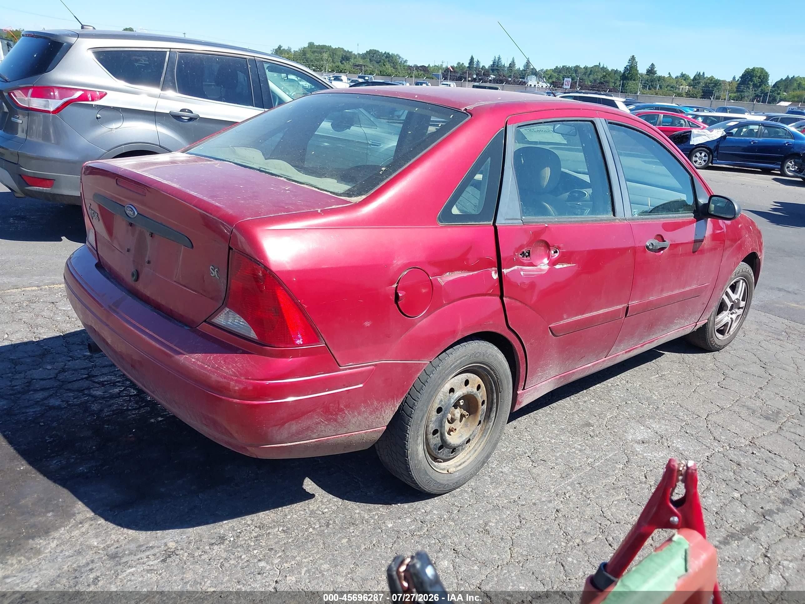 2003 Ford Focus Se Red vin: 1FAFP34P53W173213