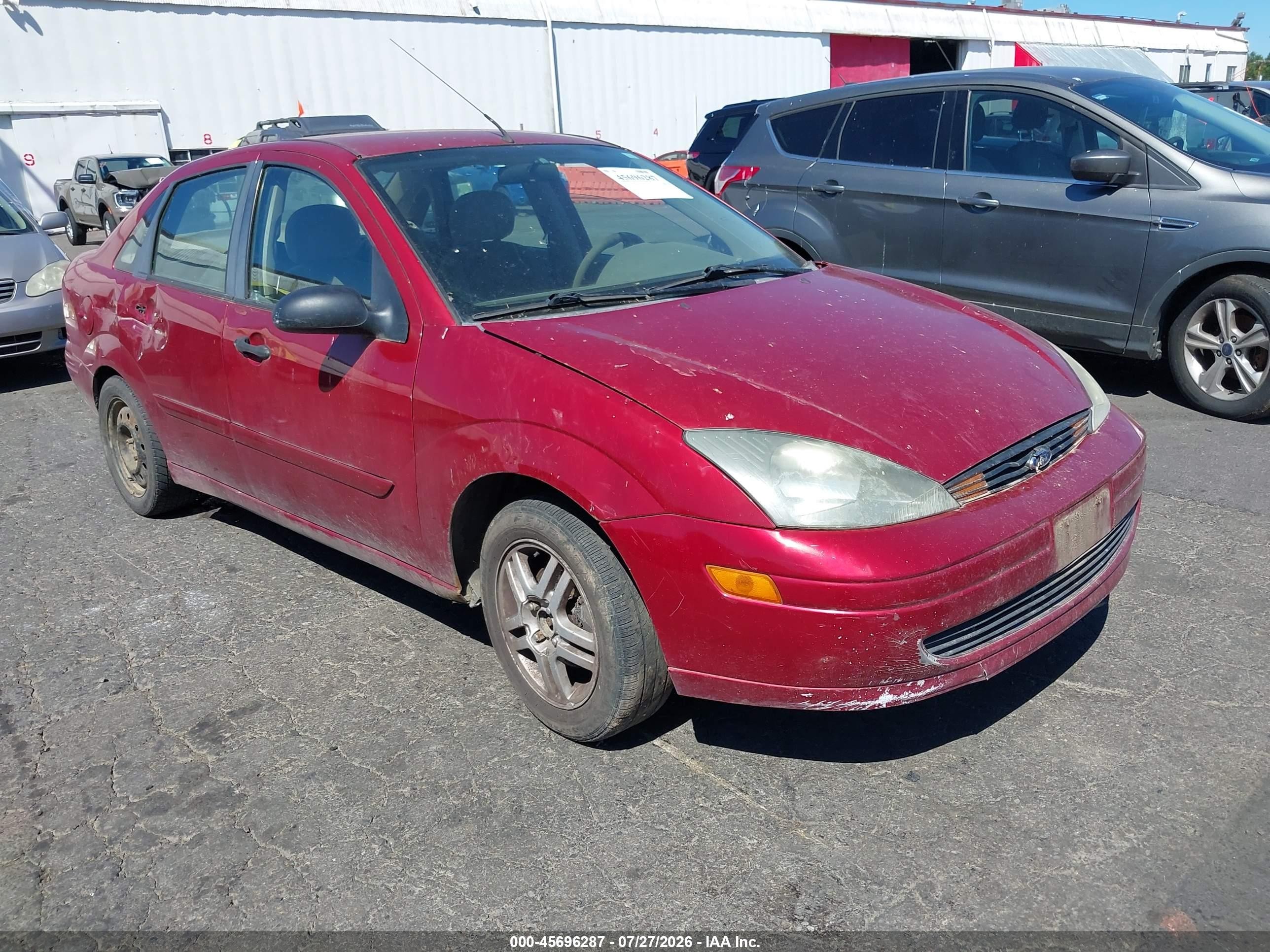 2003 Ford Focus Se Red vin: 1FAFP34P53W173213