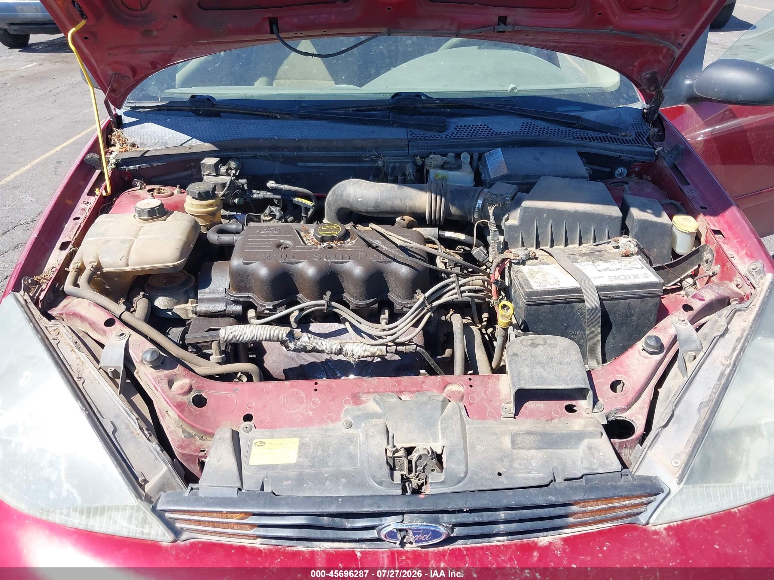 2003 Ford Focus Se Red vin: 1FAFP34P53W173213