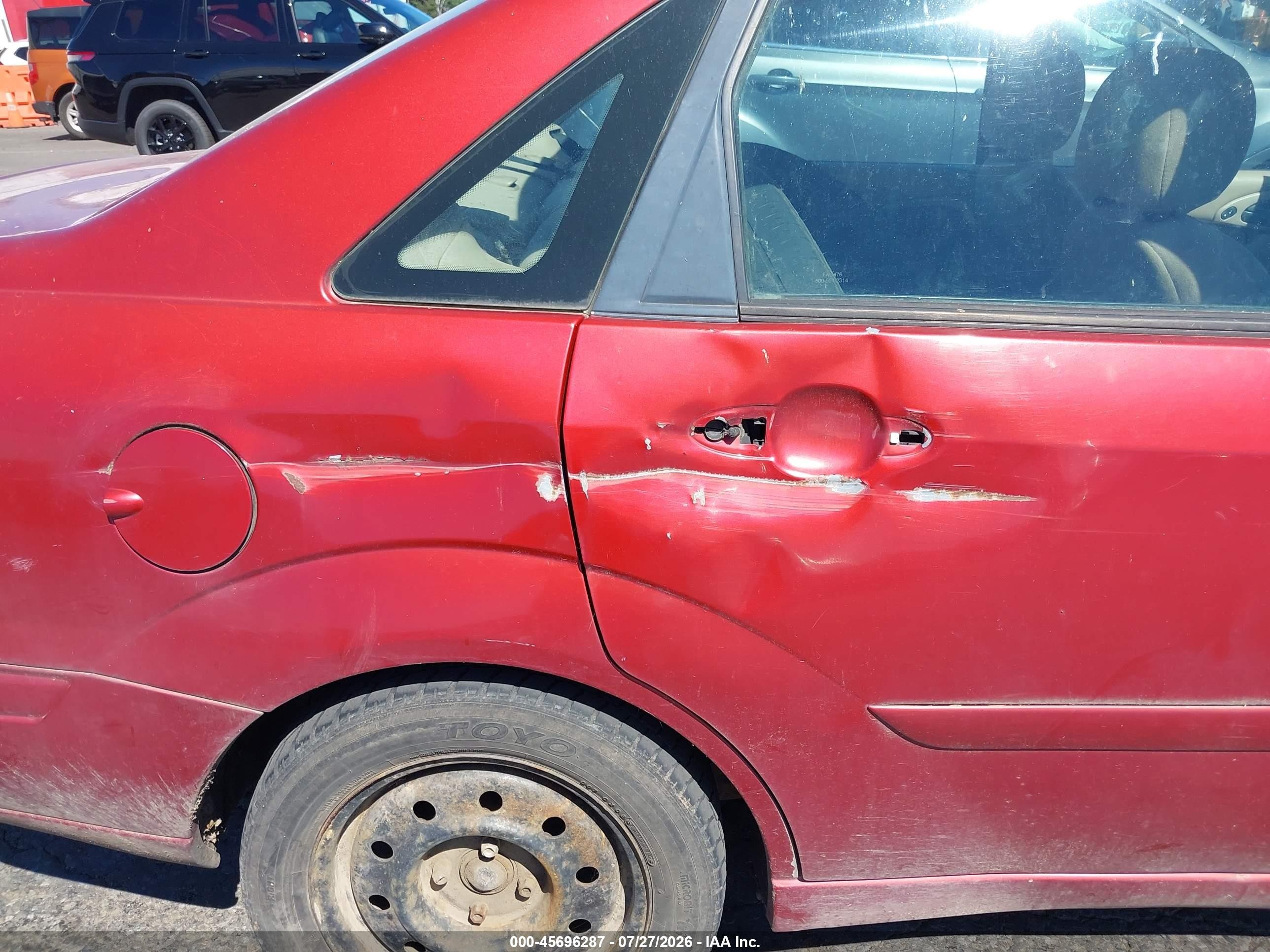 2003 Ford Focus Se Red vin: 1FAFP34P53W173213