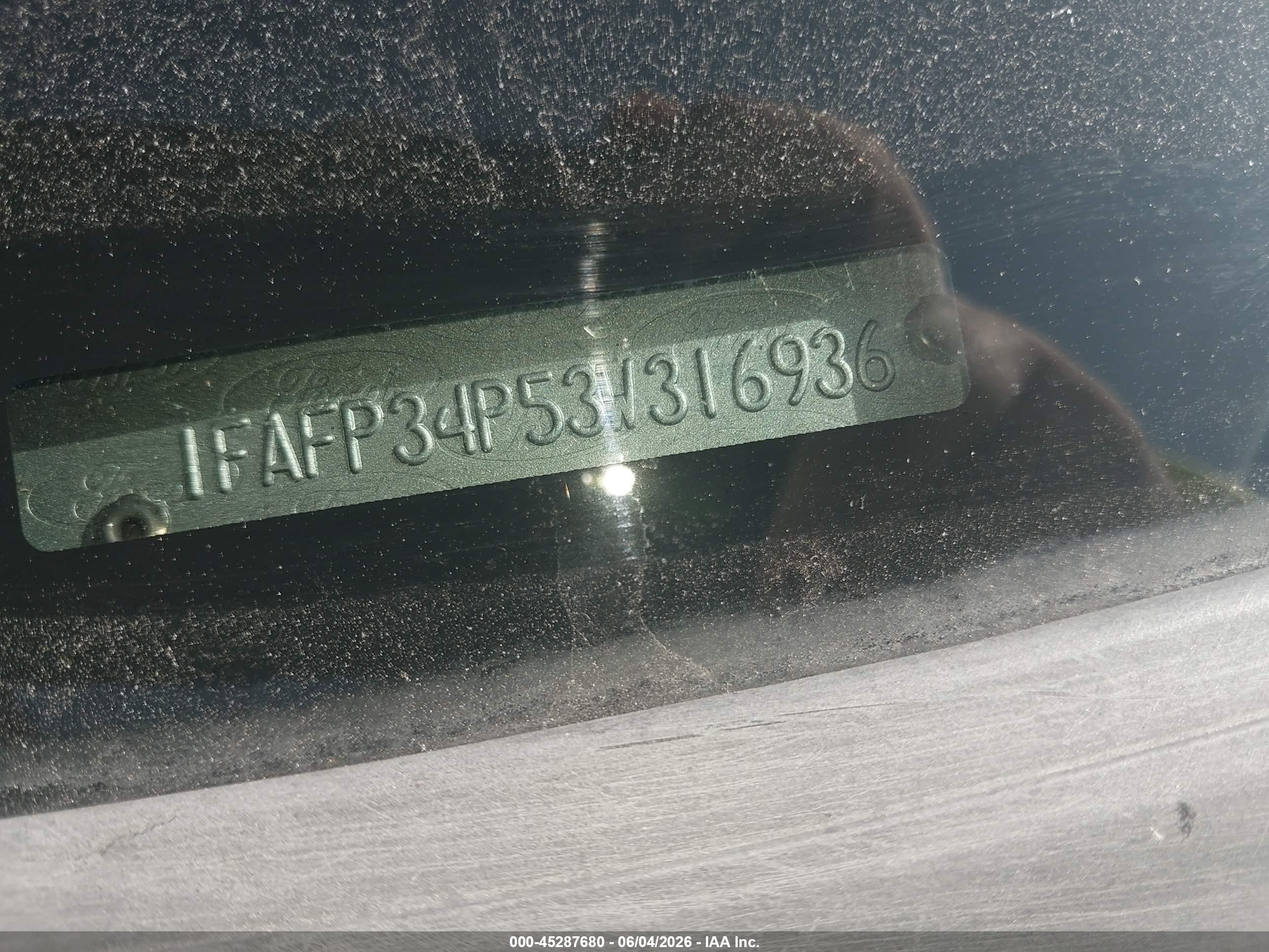 2003 Ford Focus Se/se Comfort/se Sport Turquoise vin: 1FAFP34P53W316936
