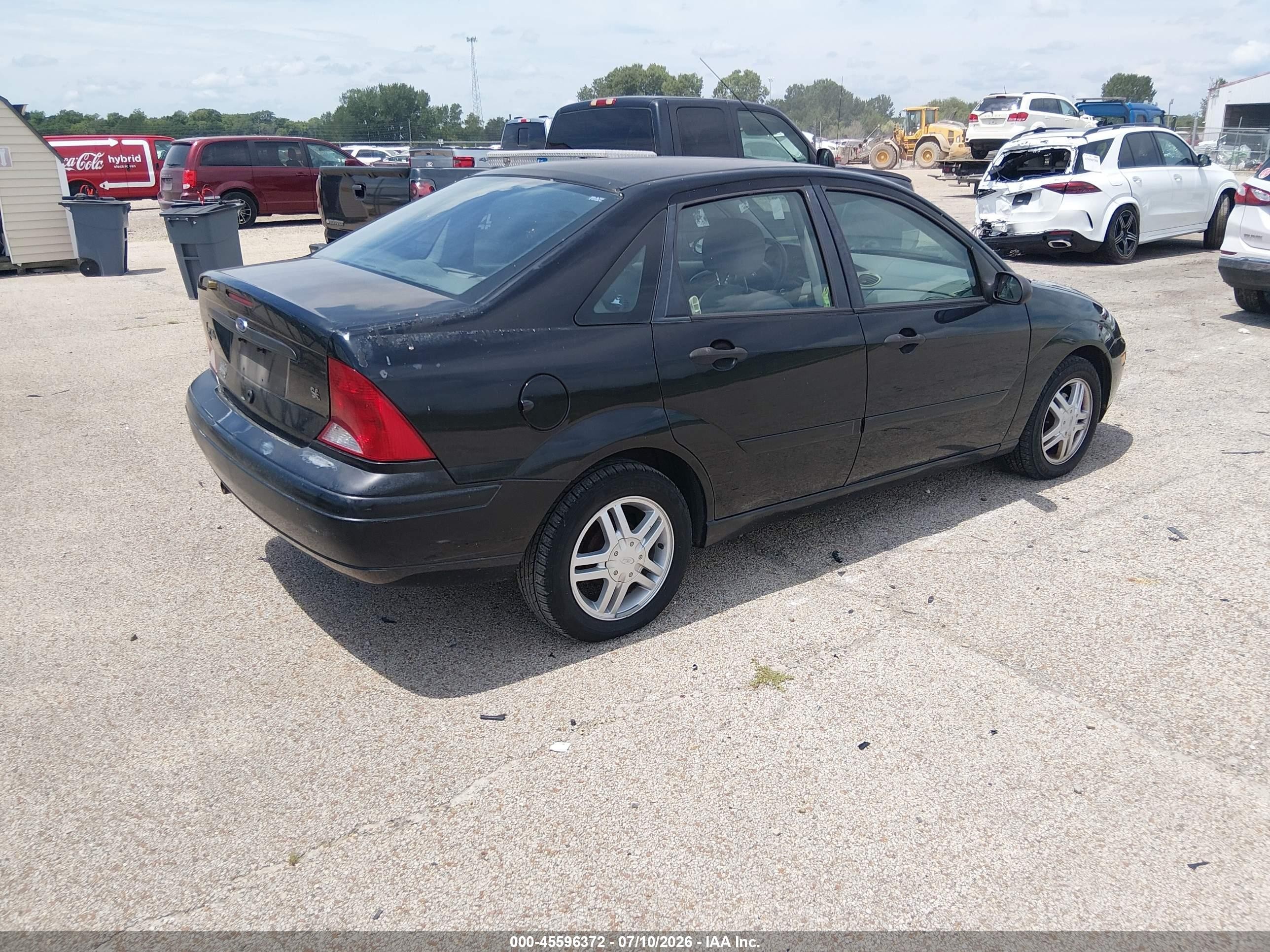 2003 Ford Focus Se Black vin: 1FAFP34P73W273023