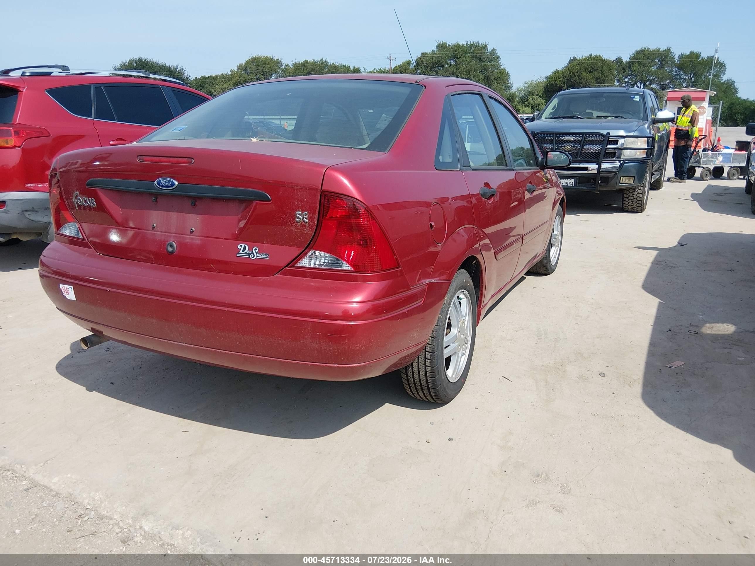 2003 Ford Focus Se Red vin: 1FAFP34P93W233395