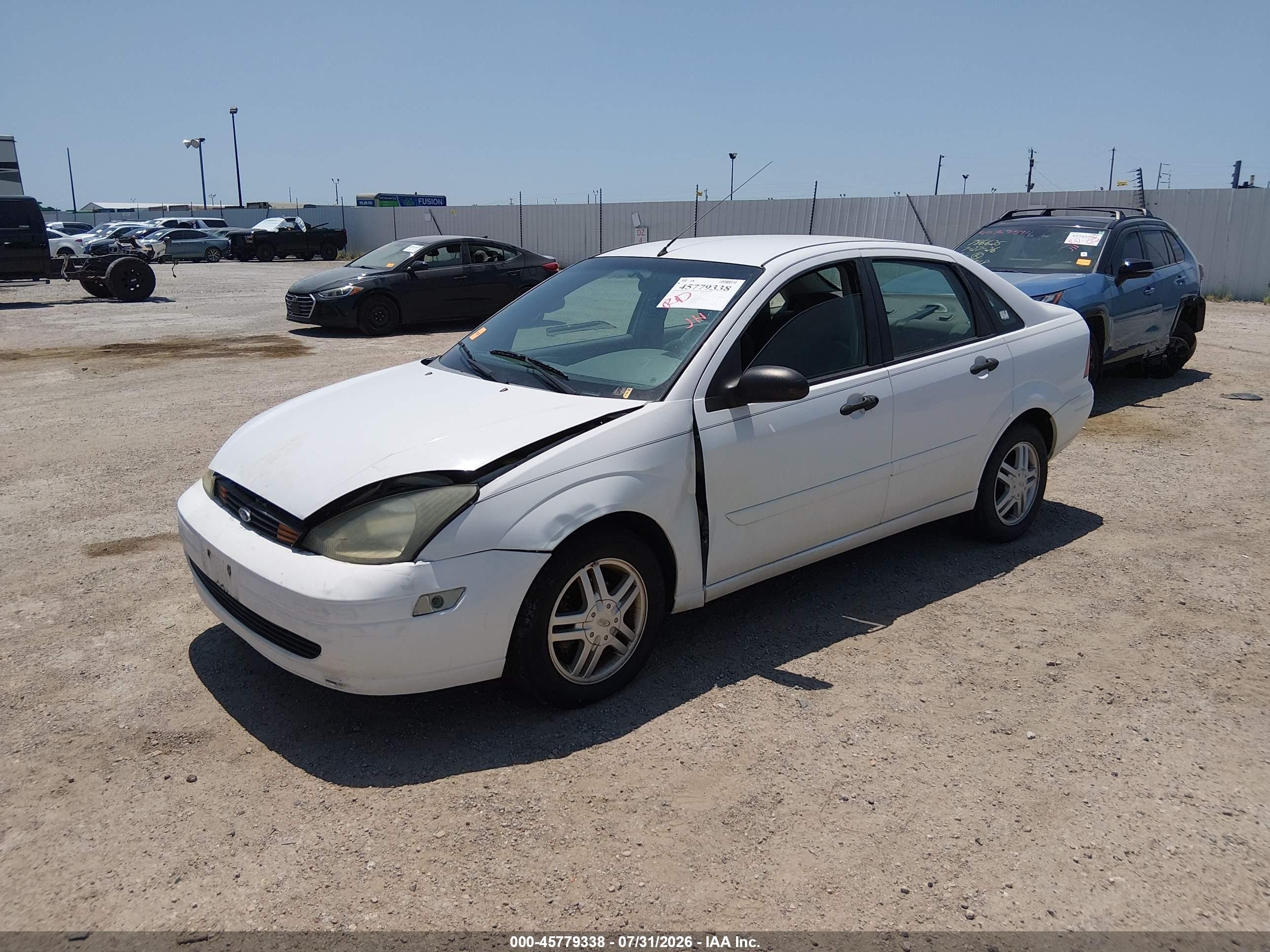 2003 Ford Focus Se White vin: 1FAFP34Z23W254283