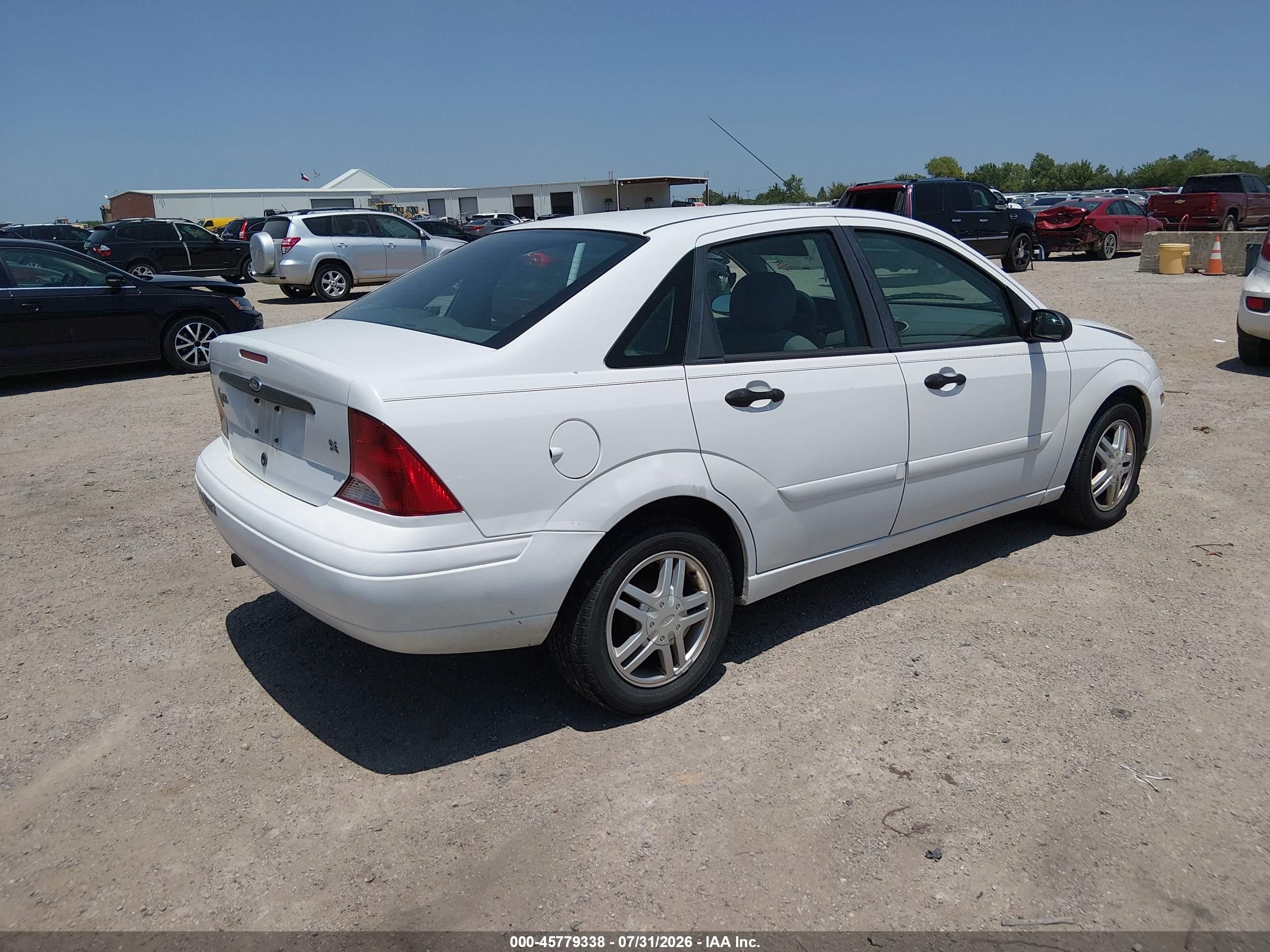 2003 Ford Focus Se White vin: 1FAFP34Z23W254283