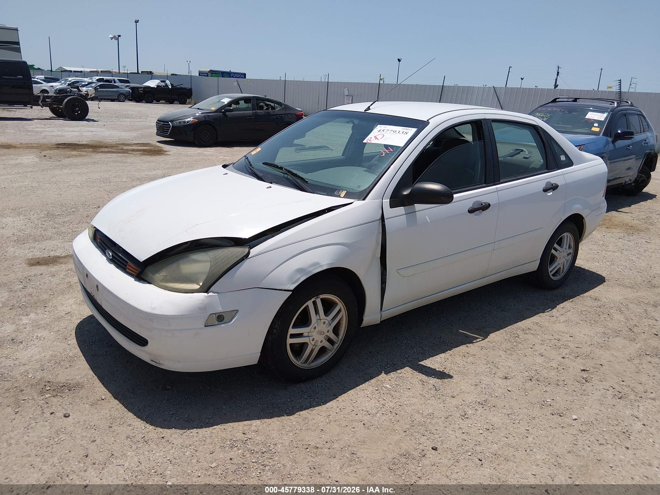 2003 Ford Focus Se White vin: 1FAFP34Z23W254283