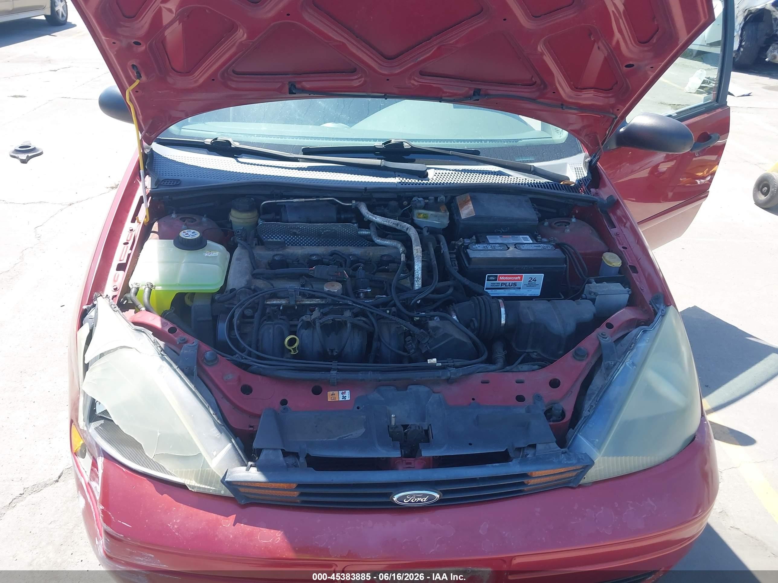 2004 Ford Focus Se Red vin: 1FAFP34Z44W164294