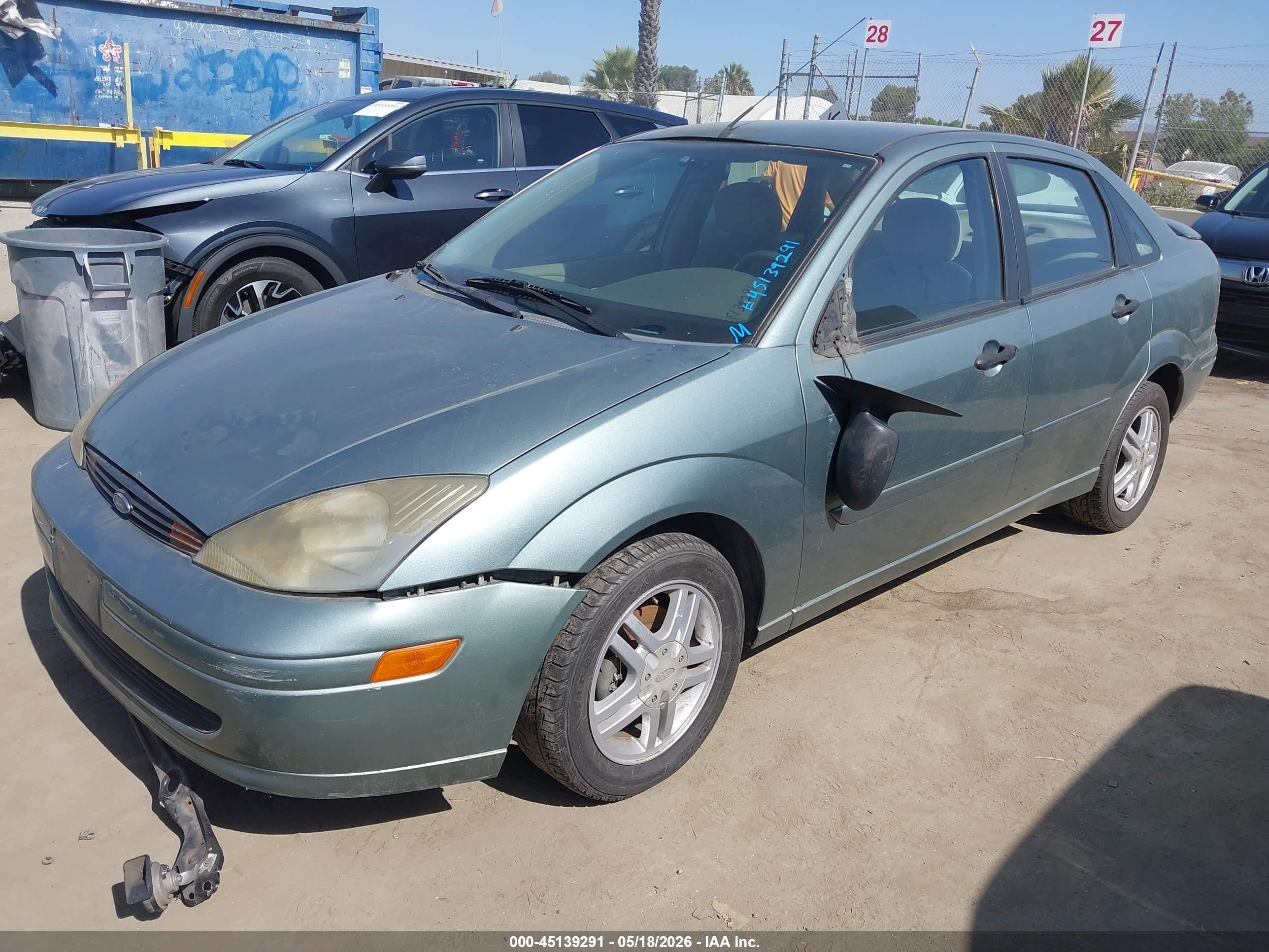 2003 Ford Focus Se Зеленый vin: 1FAFP34Z83W314390