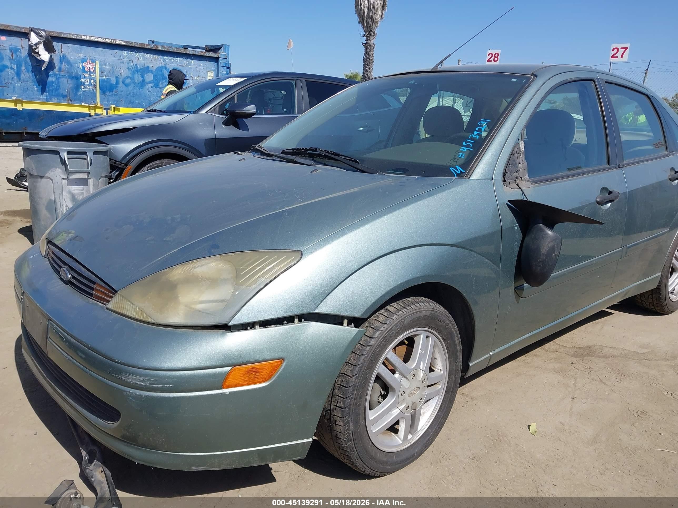 2003 Ford Focus Se Зеленый vin: 1FAFP34Z83W314390