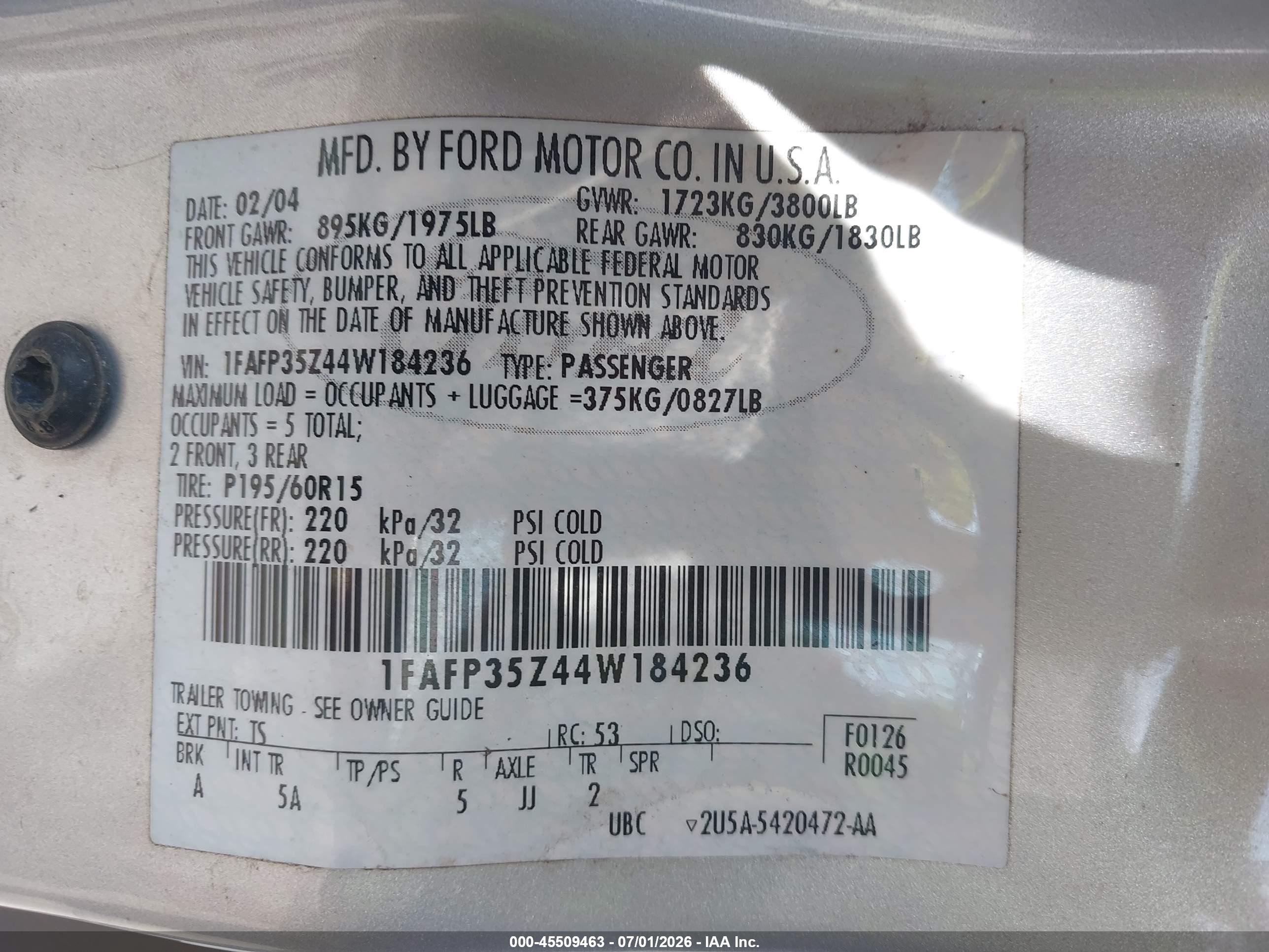 2004 Ford Focus Ztw Silver vin: 1FAFP35Z44W184236