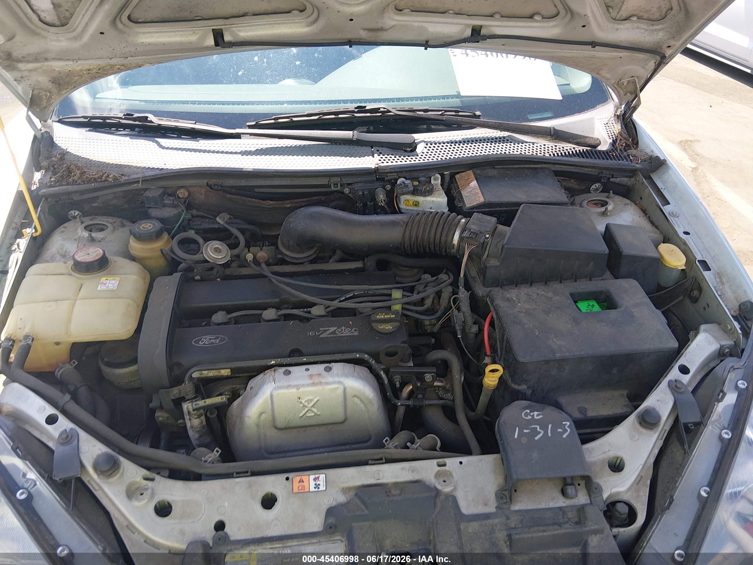 2003 Ford Focus Se/ztw Silver vin: 1FAFP36343W207751