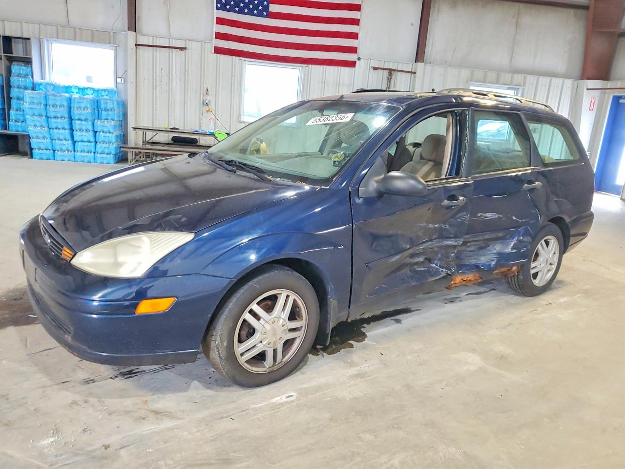 2001 Ford Focus Se Blue vin: 1FAFP36371W254303