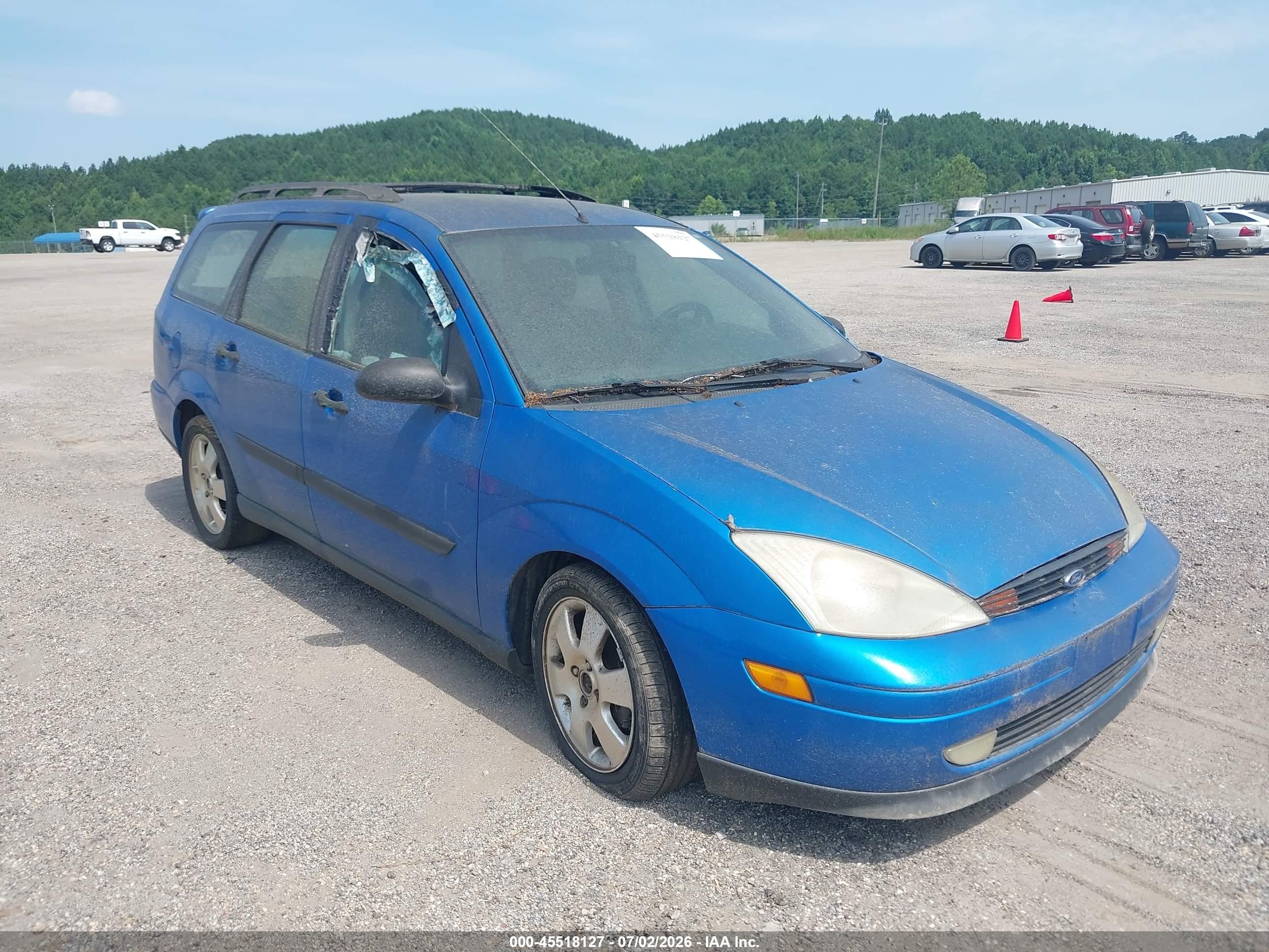 2001 Ford Focus Se Blue vin: 1FAFP36371W258996
