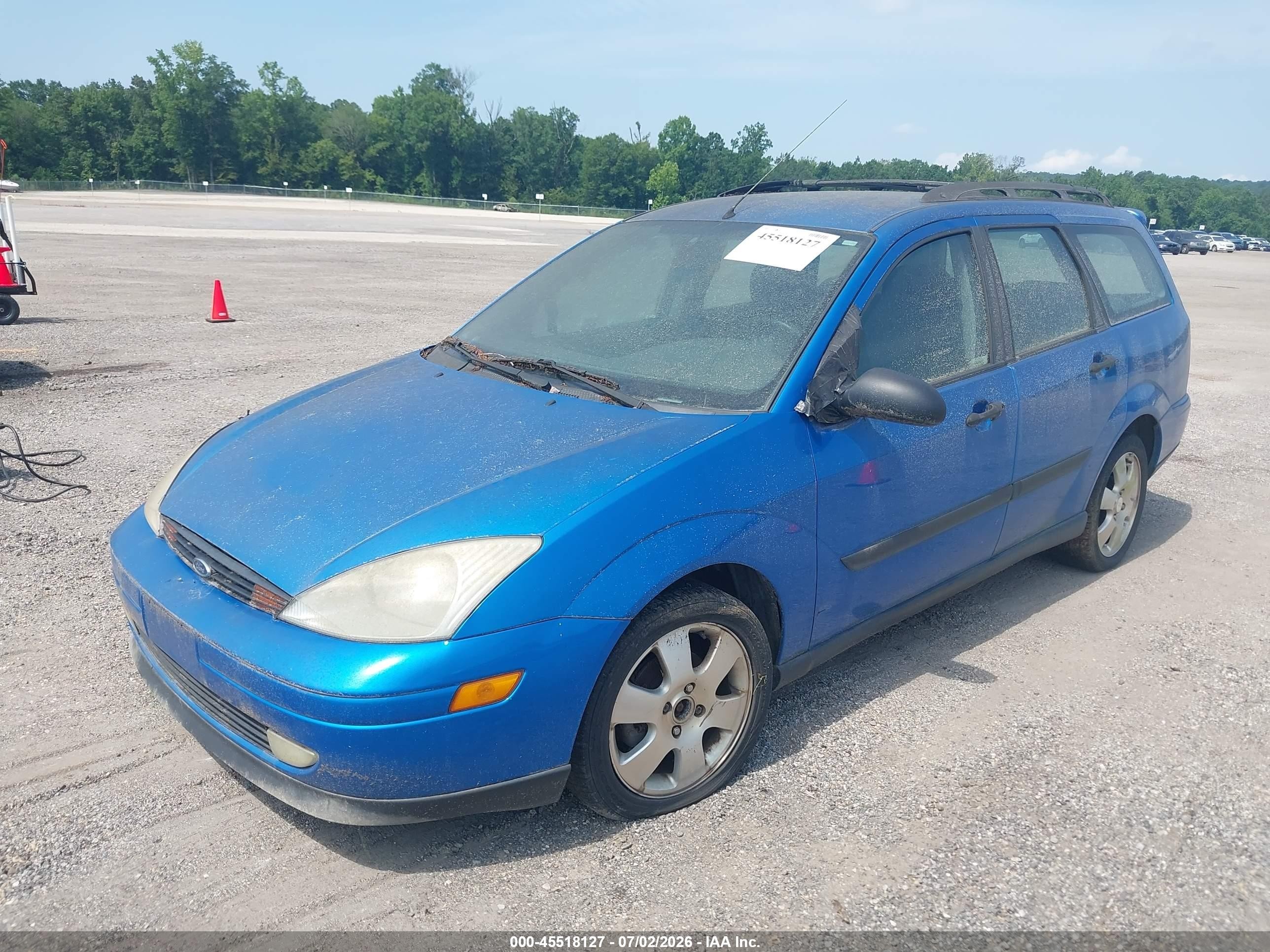 2001 Ford Focus Se Blue vin: 1FAFP36371W258996