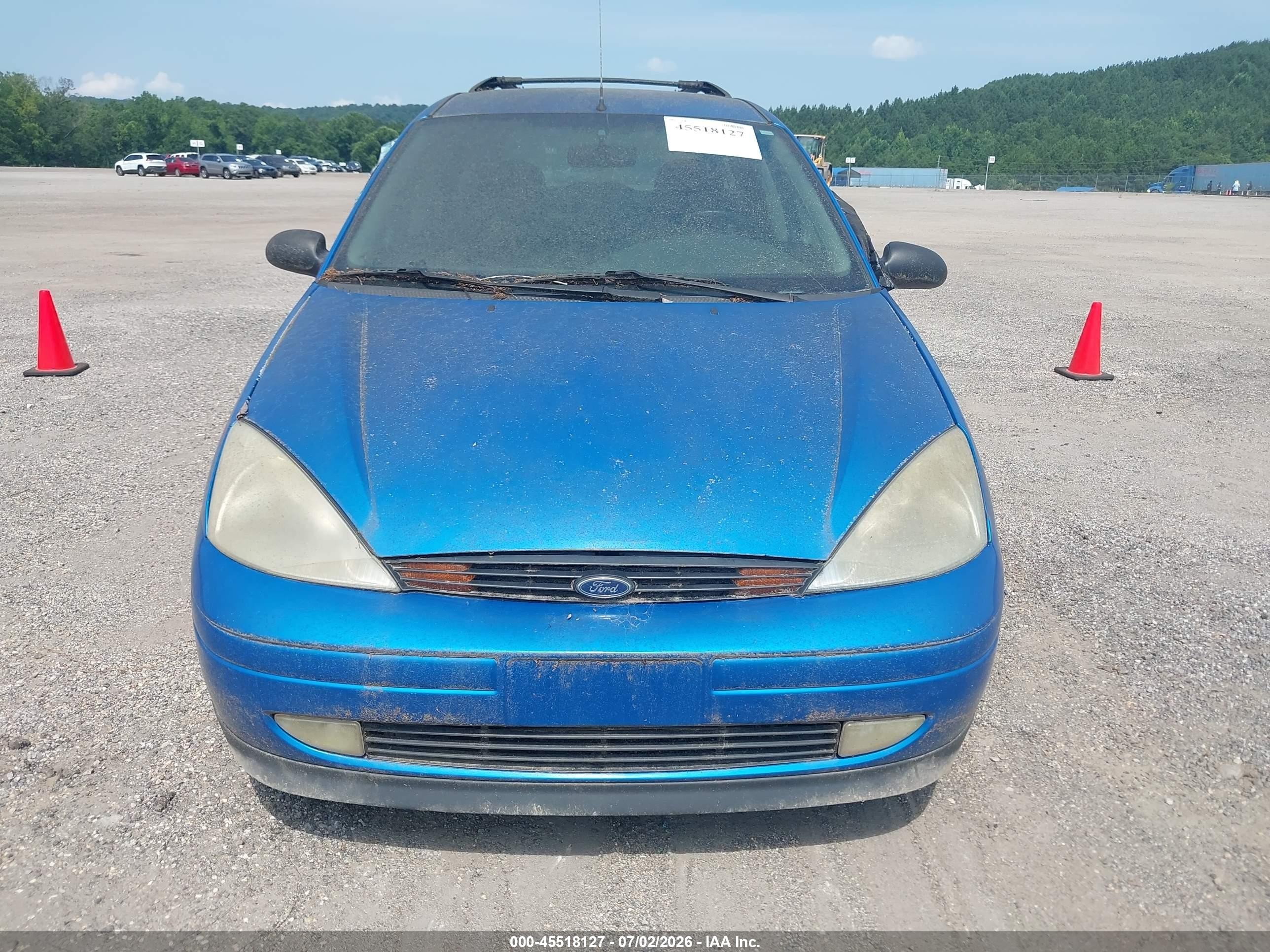 2001 Ford Focus Se Blue vin: 1FAFP36371W258996
