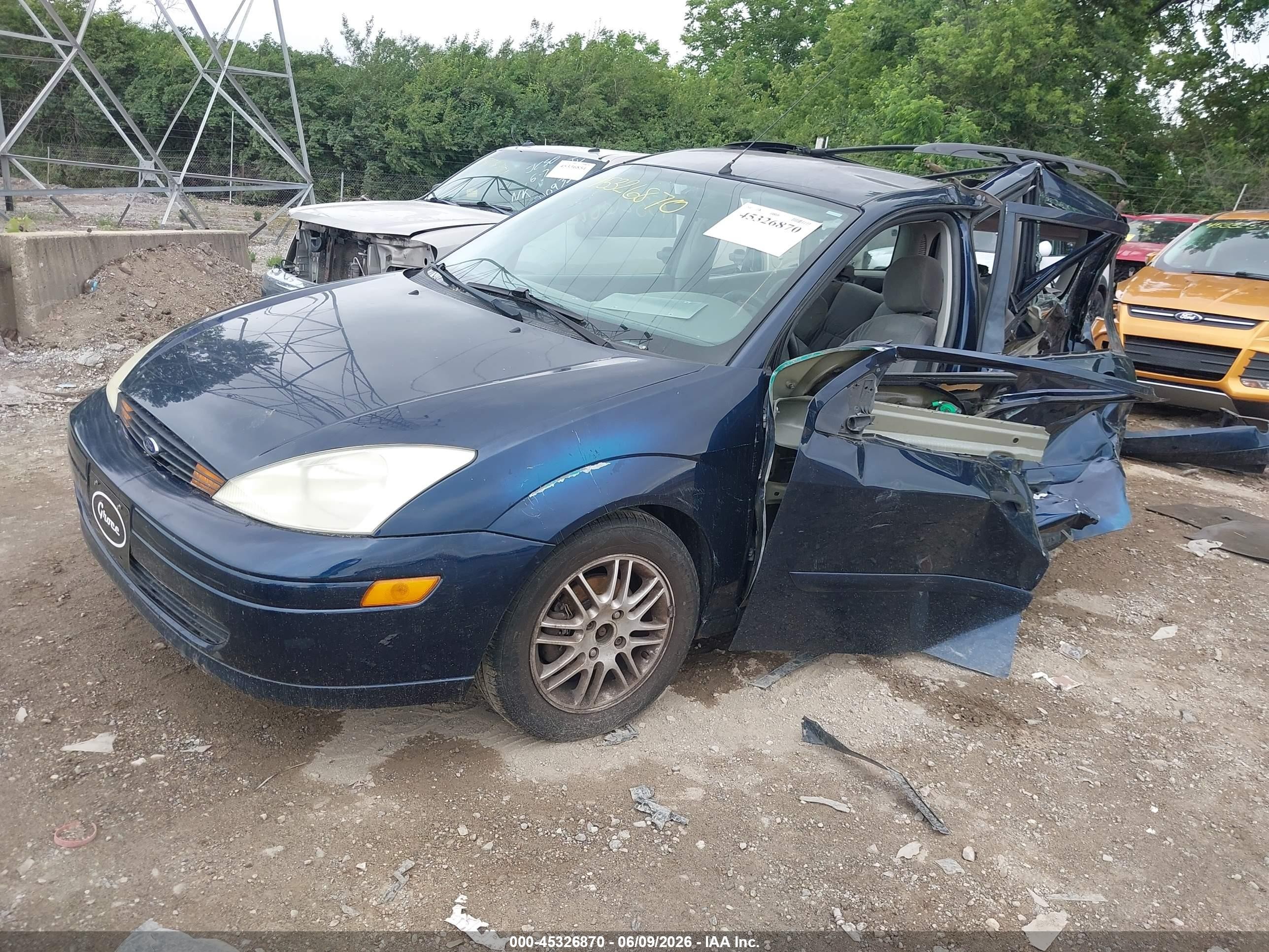 2002 Ford Focus Se/se Base/ztw Blue vin: 1FAFP36392W104811