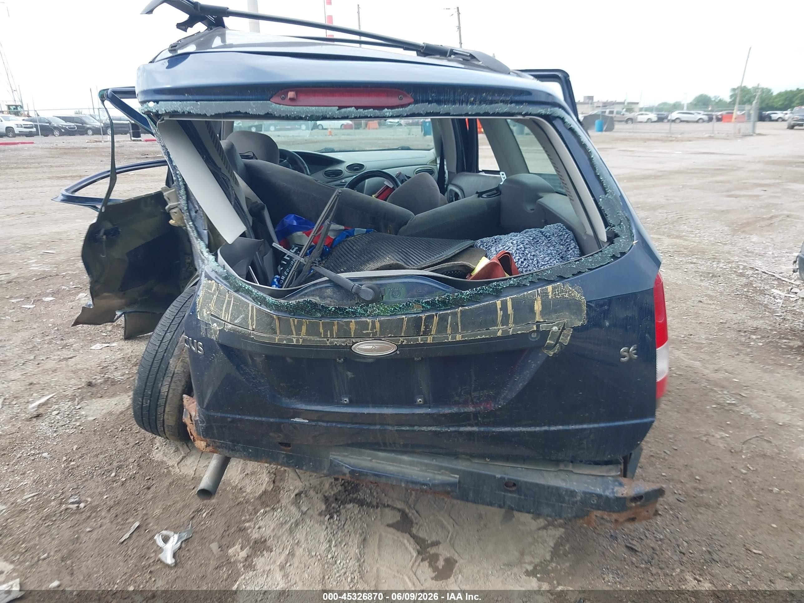 2002 Ford Focus Se/se Base/ztw Blue vin: 1FAFP36392W104811