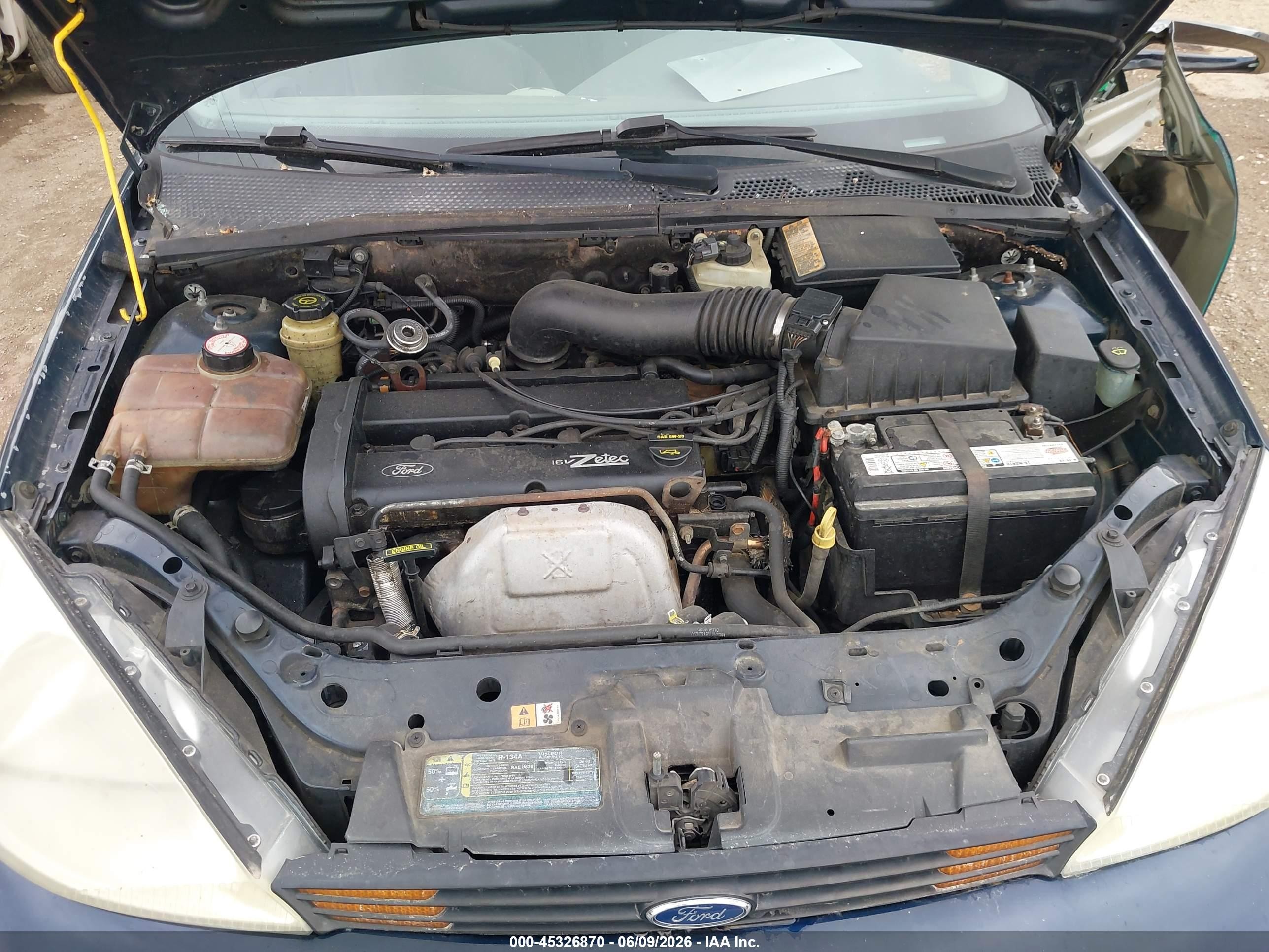 2002 Ford Focus Se/se Base/ztw Blue vin: 1FAFP36392W104811