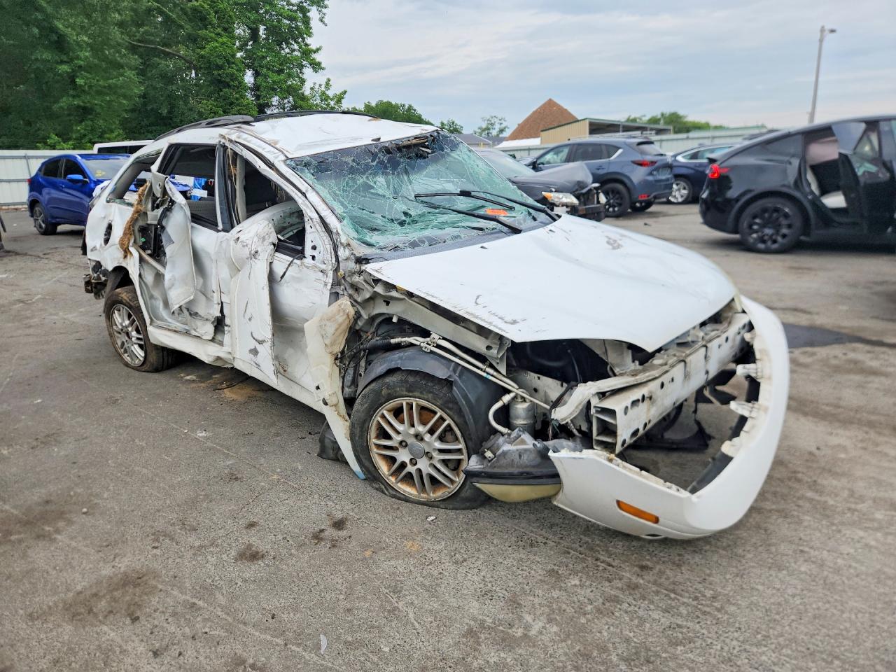 2007 Ford Focus Zxw White vin: 1FAFP36N37W158713