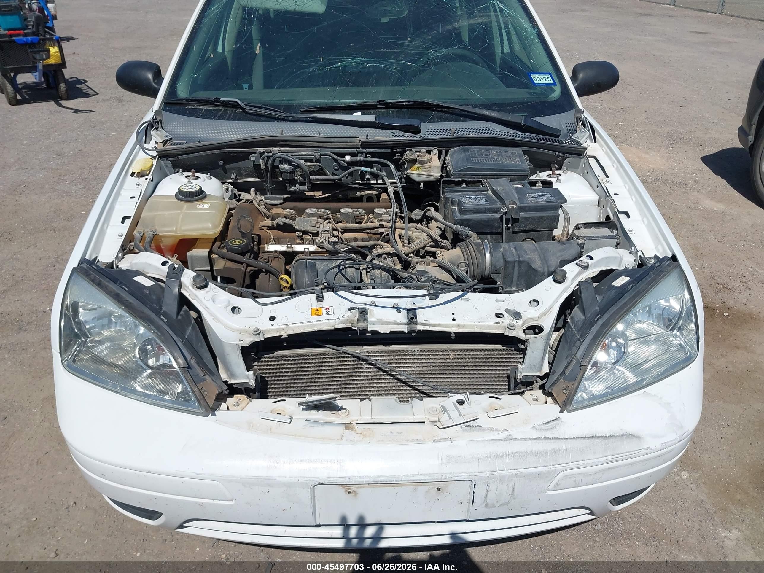 2007 Ford Focus Se/ses White vin: 1FAFP36N47W224296