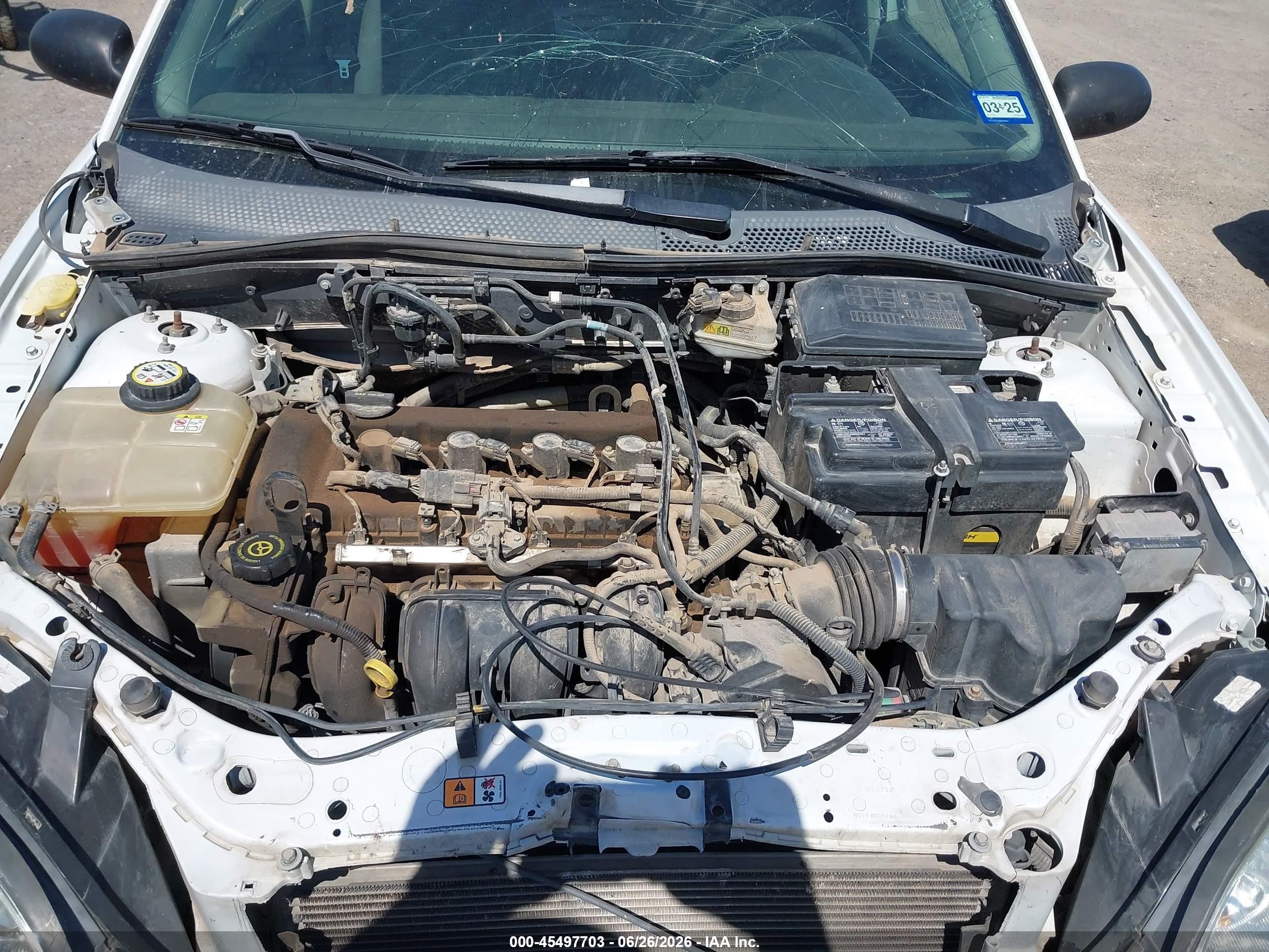 2007 Ford Focus Se/ses White vin: 1FAFP36N47W224296