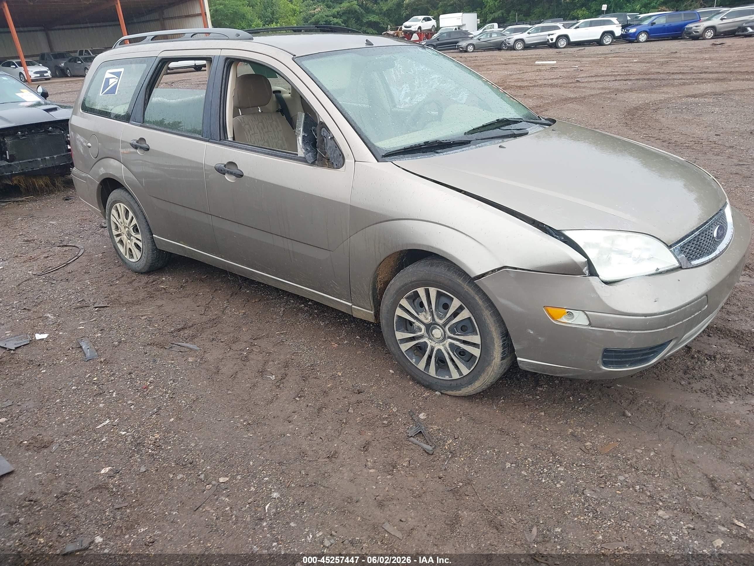 2005 Ford Focus Zxw Gray vin: 1FAFP36N55W302002
