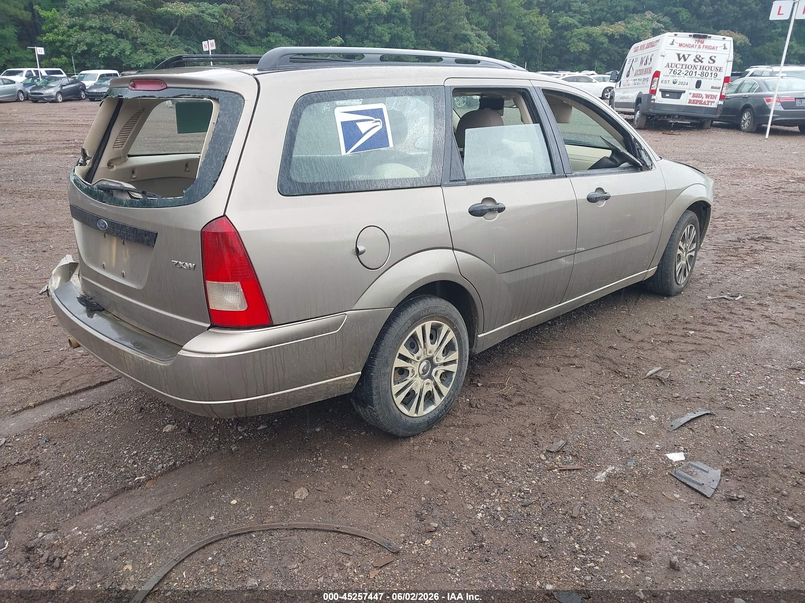 2005 Ford Focus Zxw Gray vin: 1FAFP36N55W302002