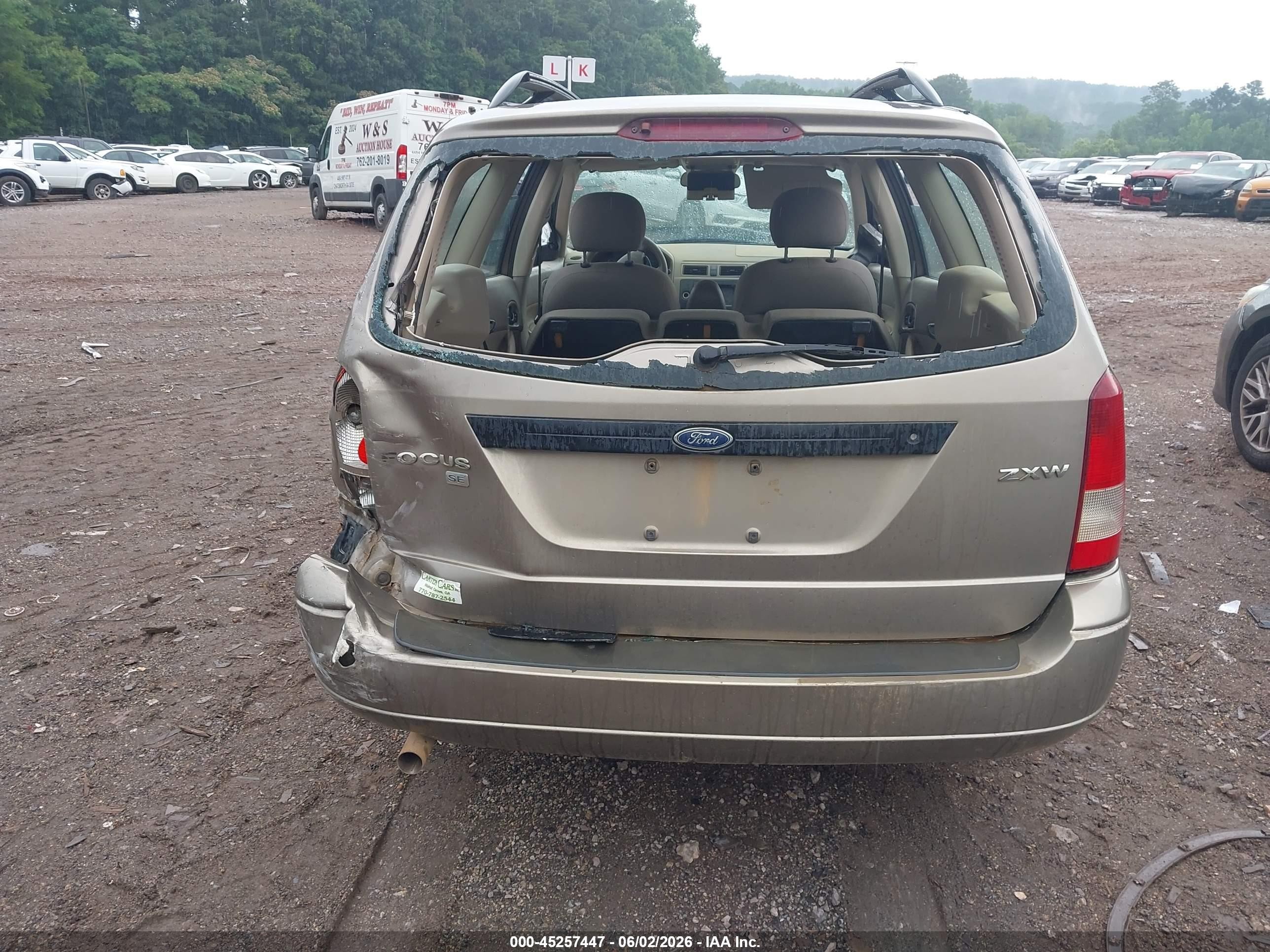 2005 Ford Focus Zxw Gray vin: 1FAFP36N55W302002