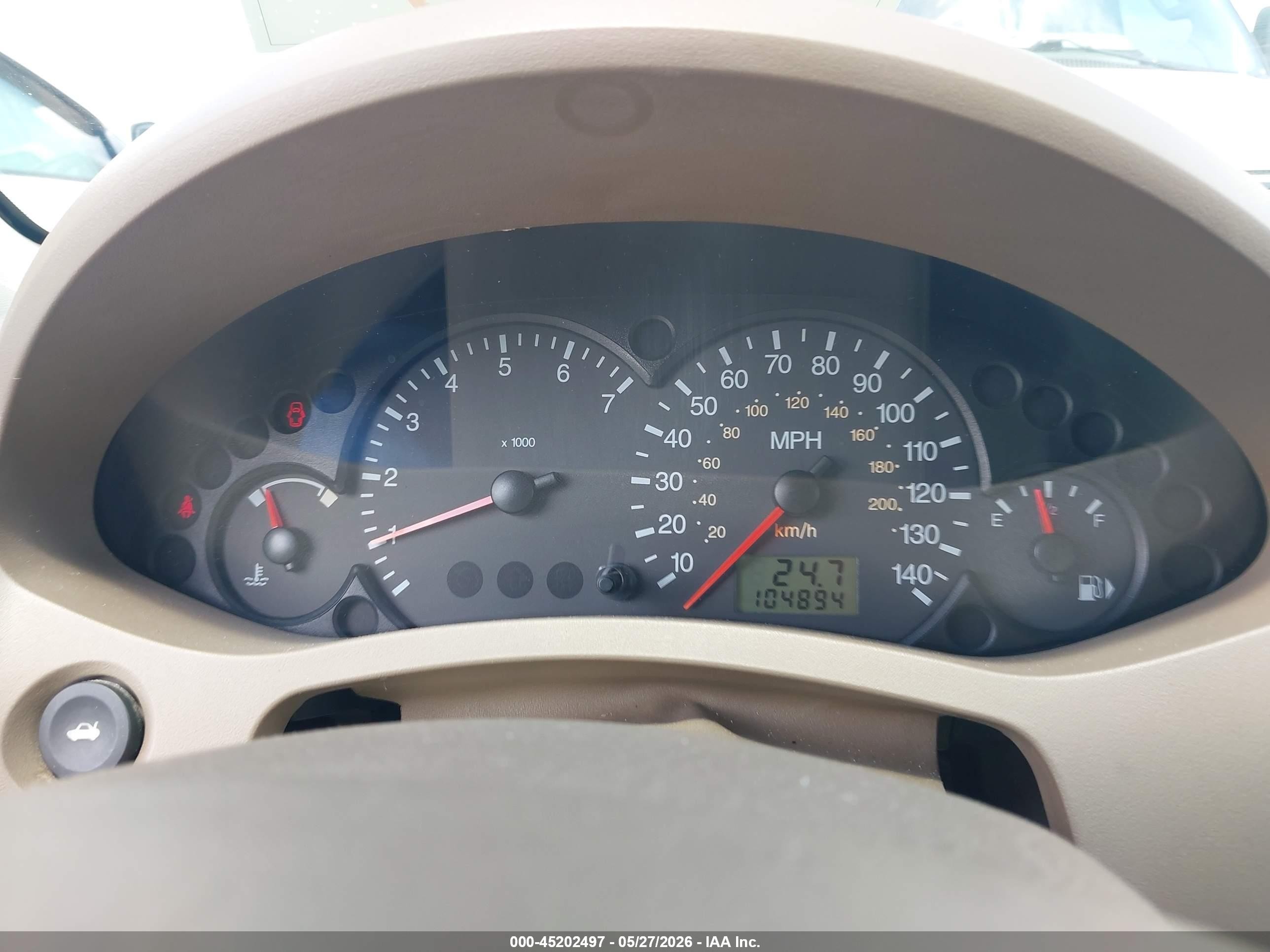 2007 Ford Focus Se/ses Beige vin: 1FAFP36N57W117757