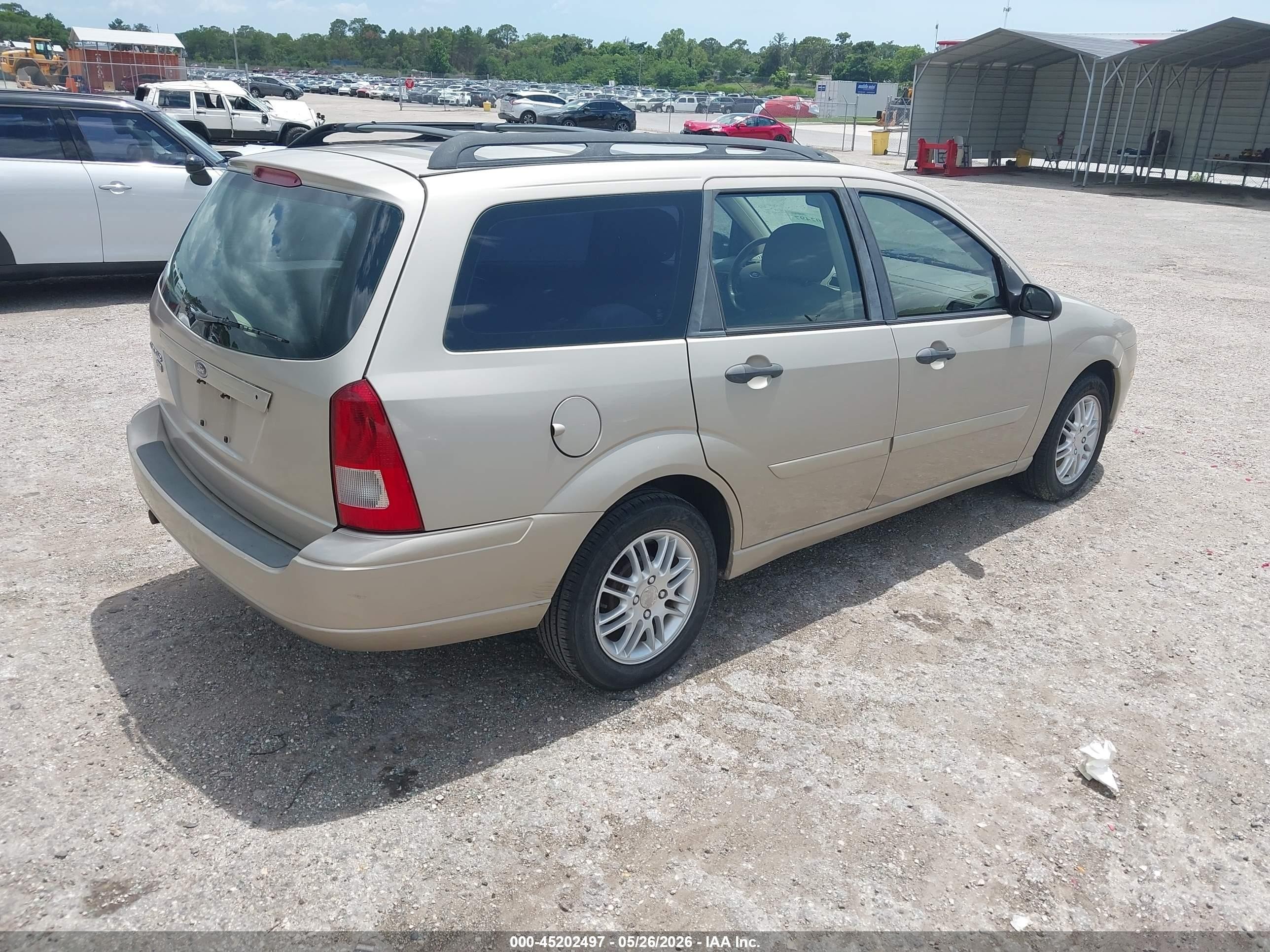 2007 Ford Focus Se/ses Beige vin: 1FAFP36N57W117757