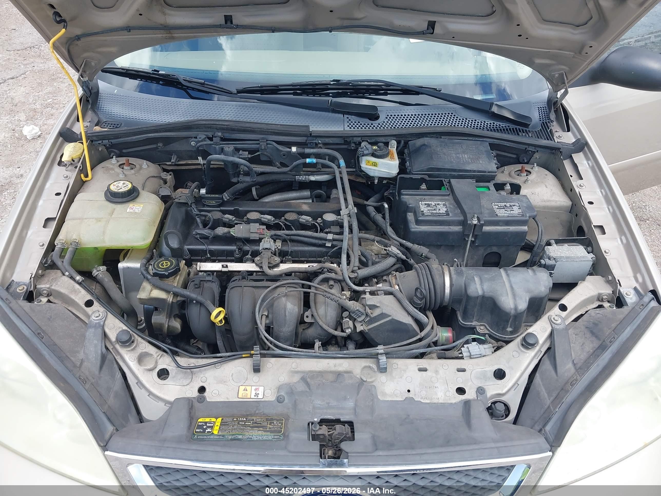 2007 Ford Focus Se/ses Beige vin: 1FAFP36N57W117757